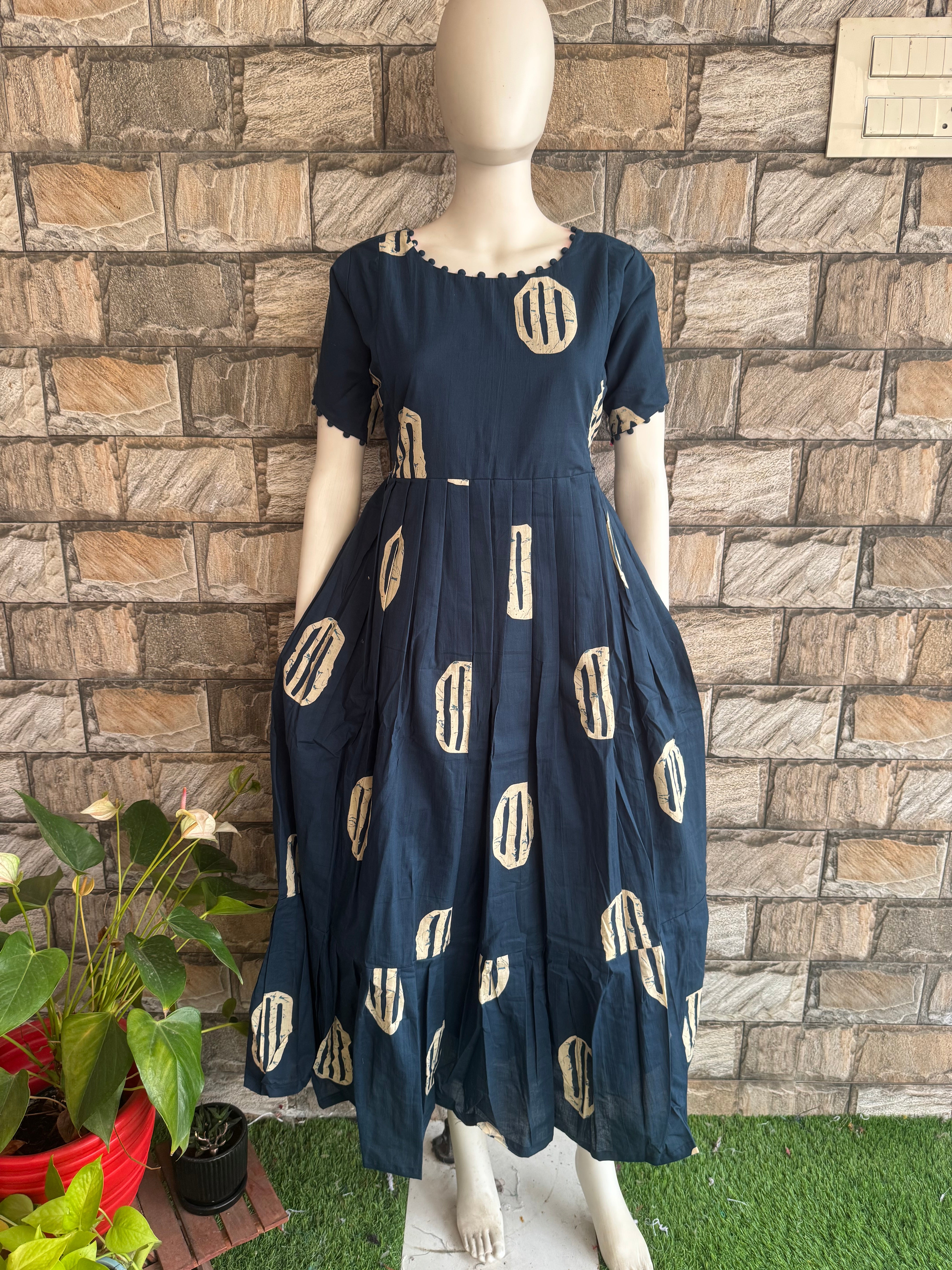 Blush Indigo Comfort Maternity Maxi