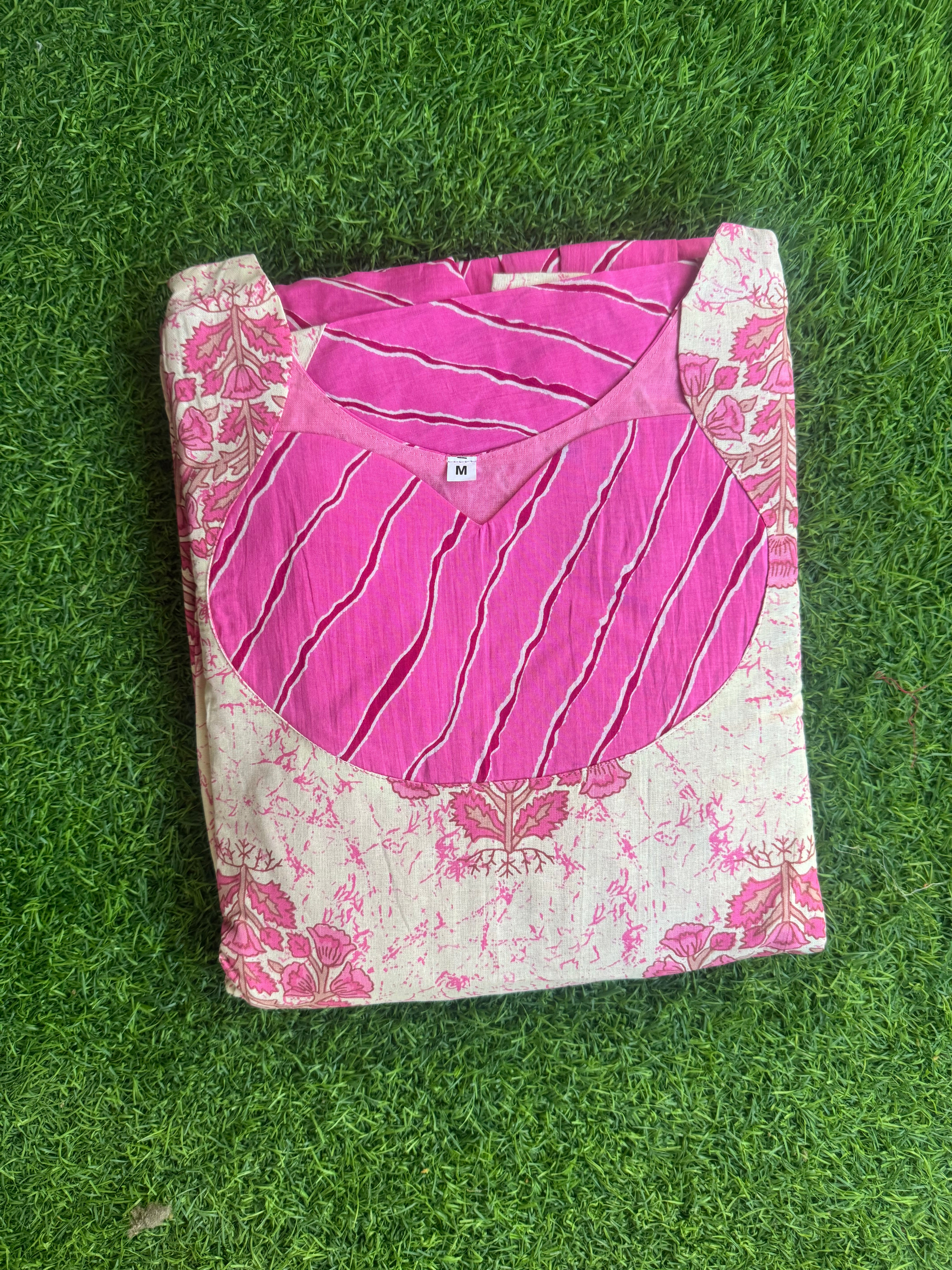 3 tier Pink Maternity Maxi