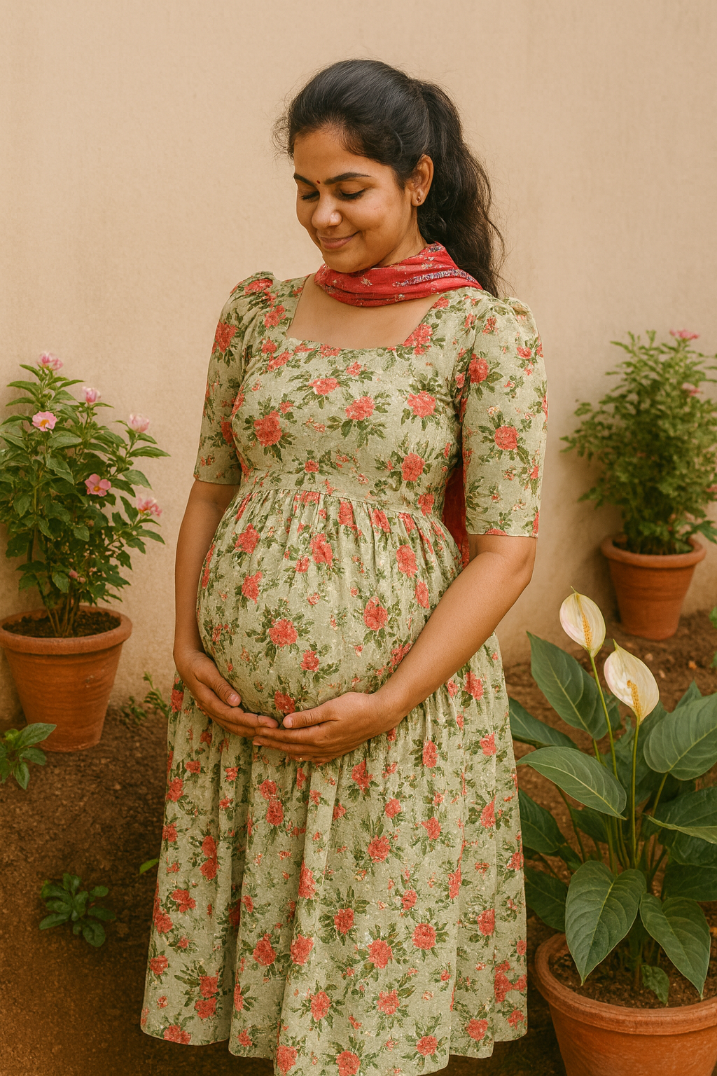 Mint Hacoba Maternity Maxi