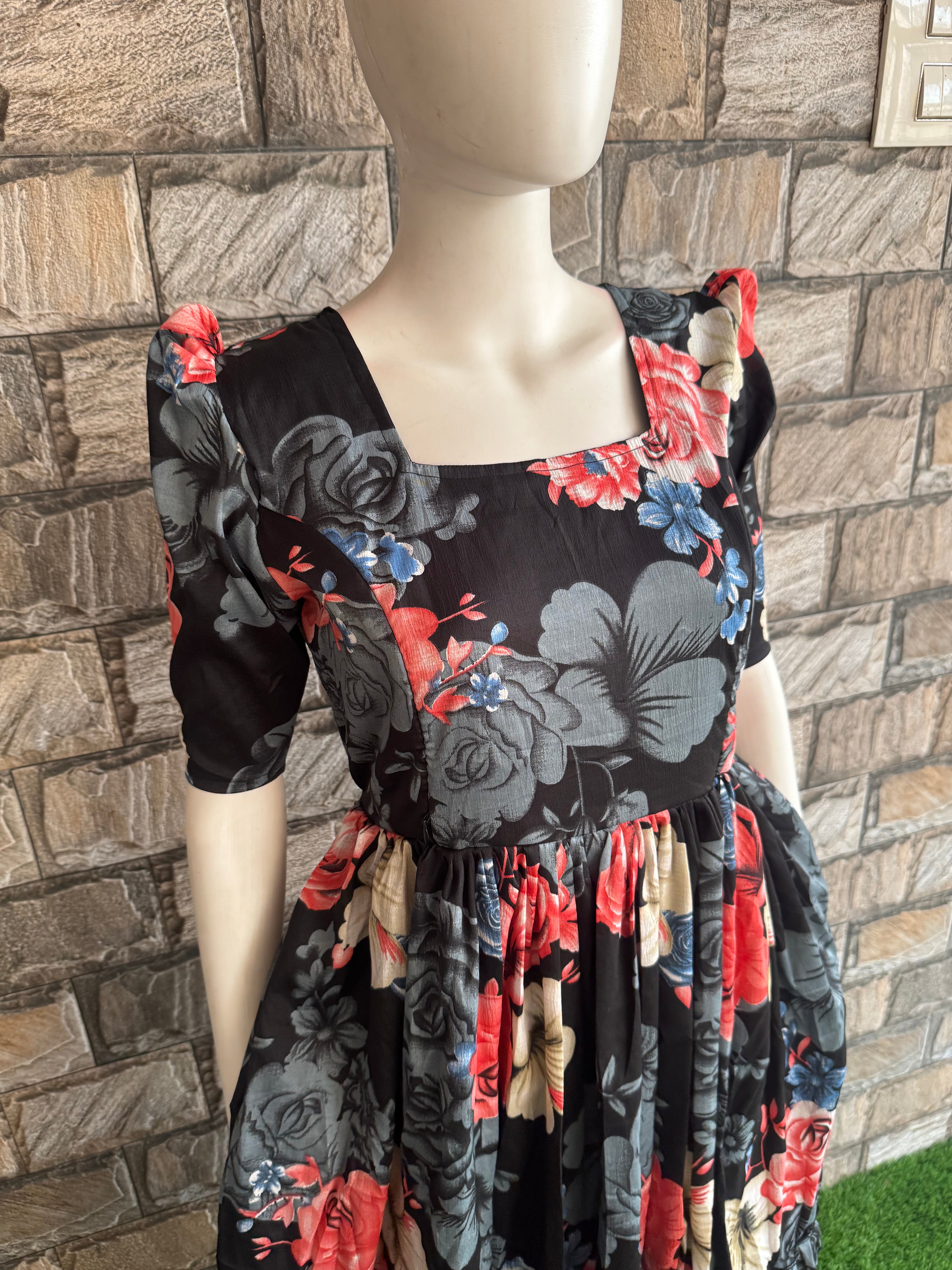 Black Delta Maternity Maxi