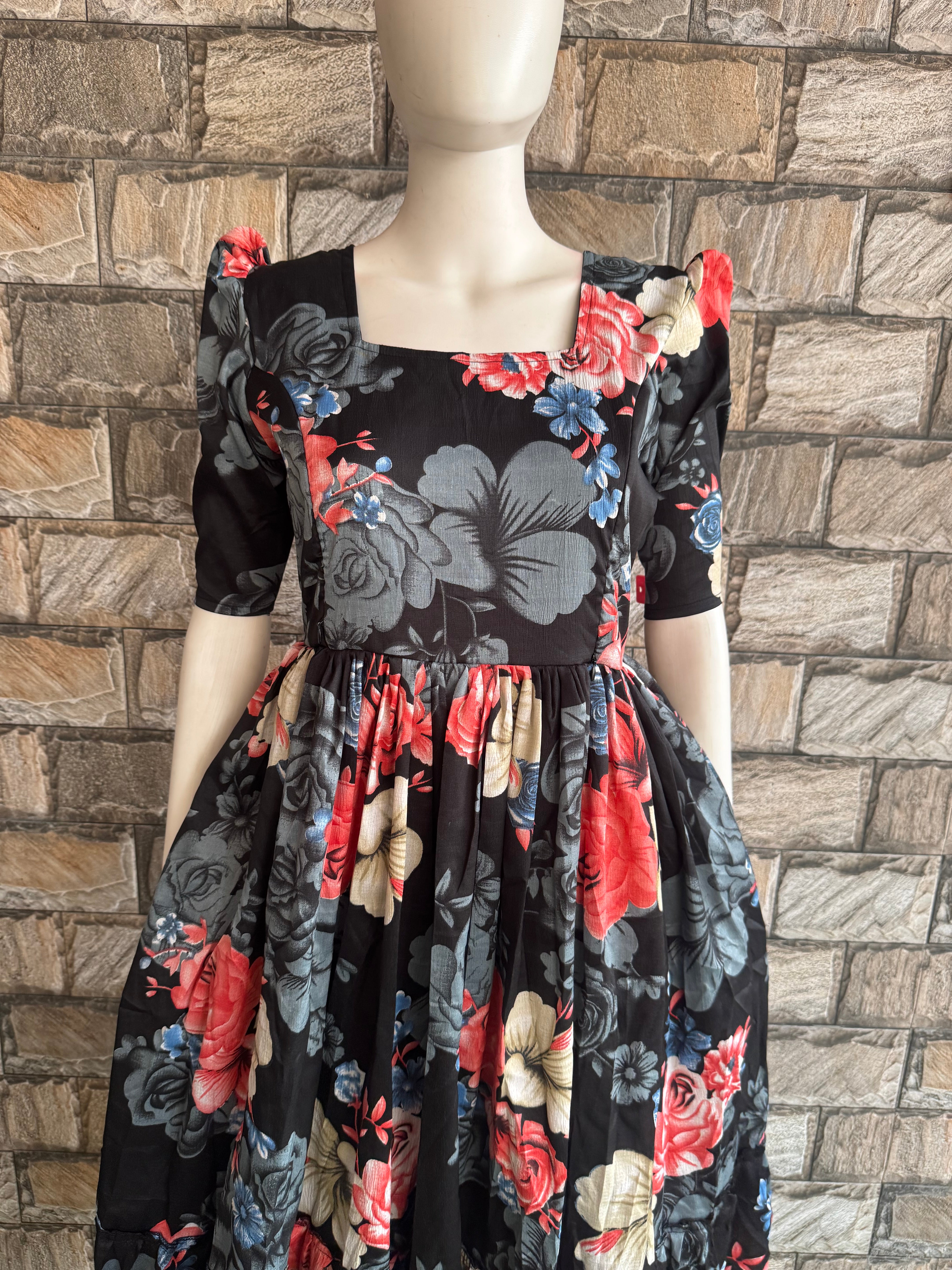 Black Delta Maternity Maxi