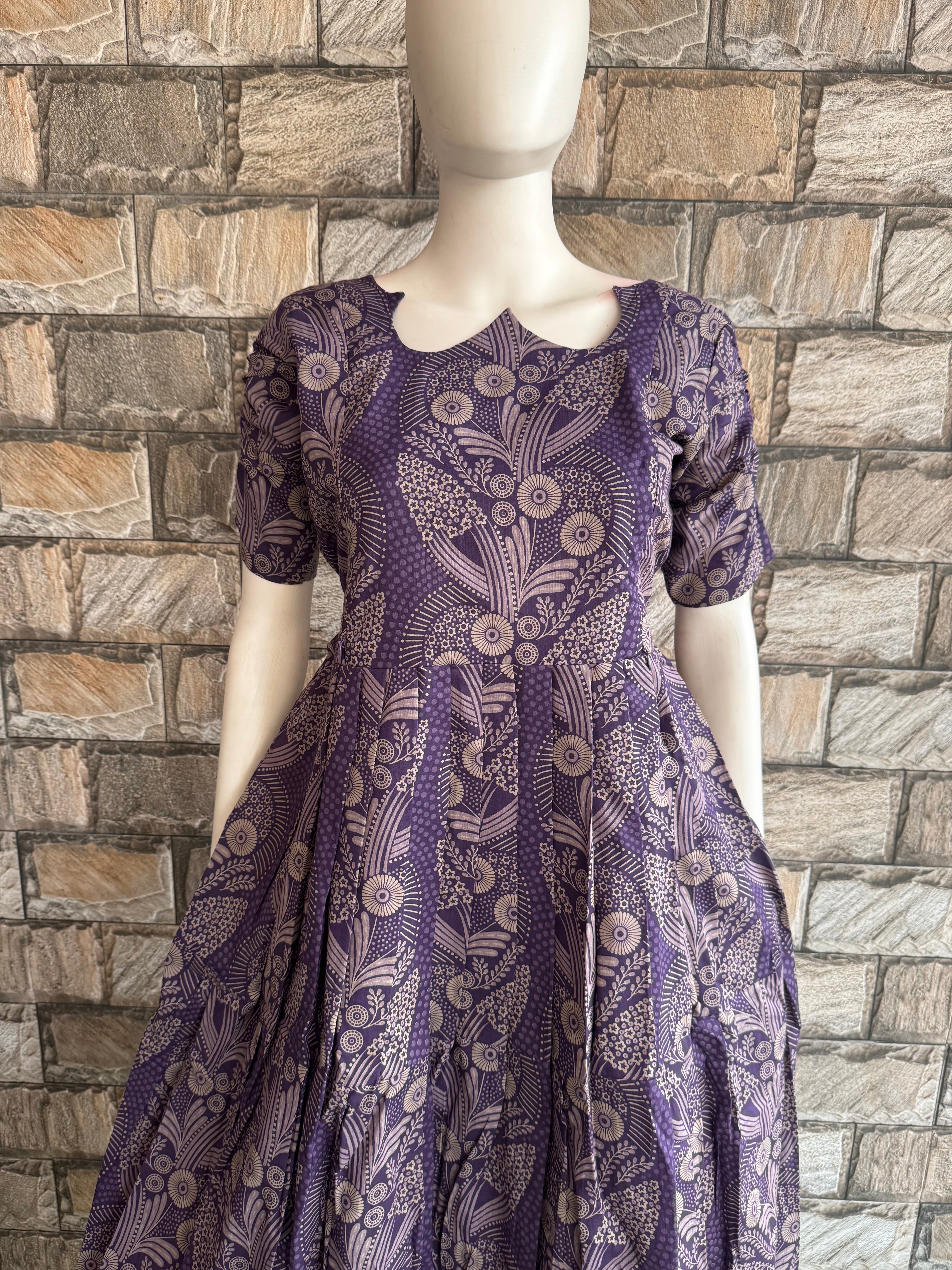 Black Current Mul soft cotton Maxi