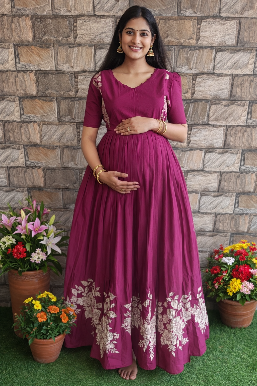 Cinderella Long Maternity Maxi