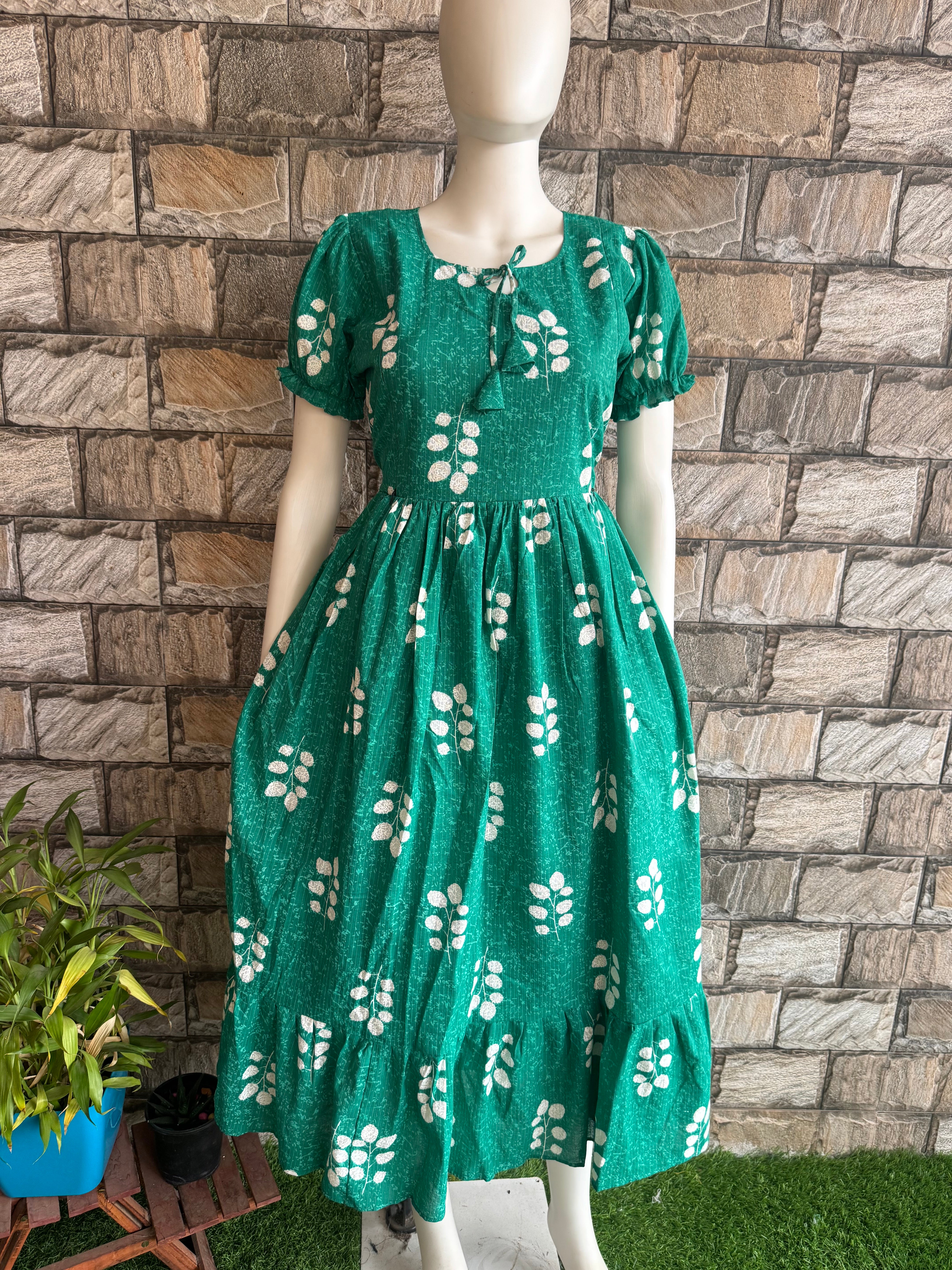 Pure cotton maternity maxi