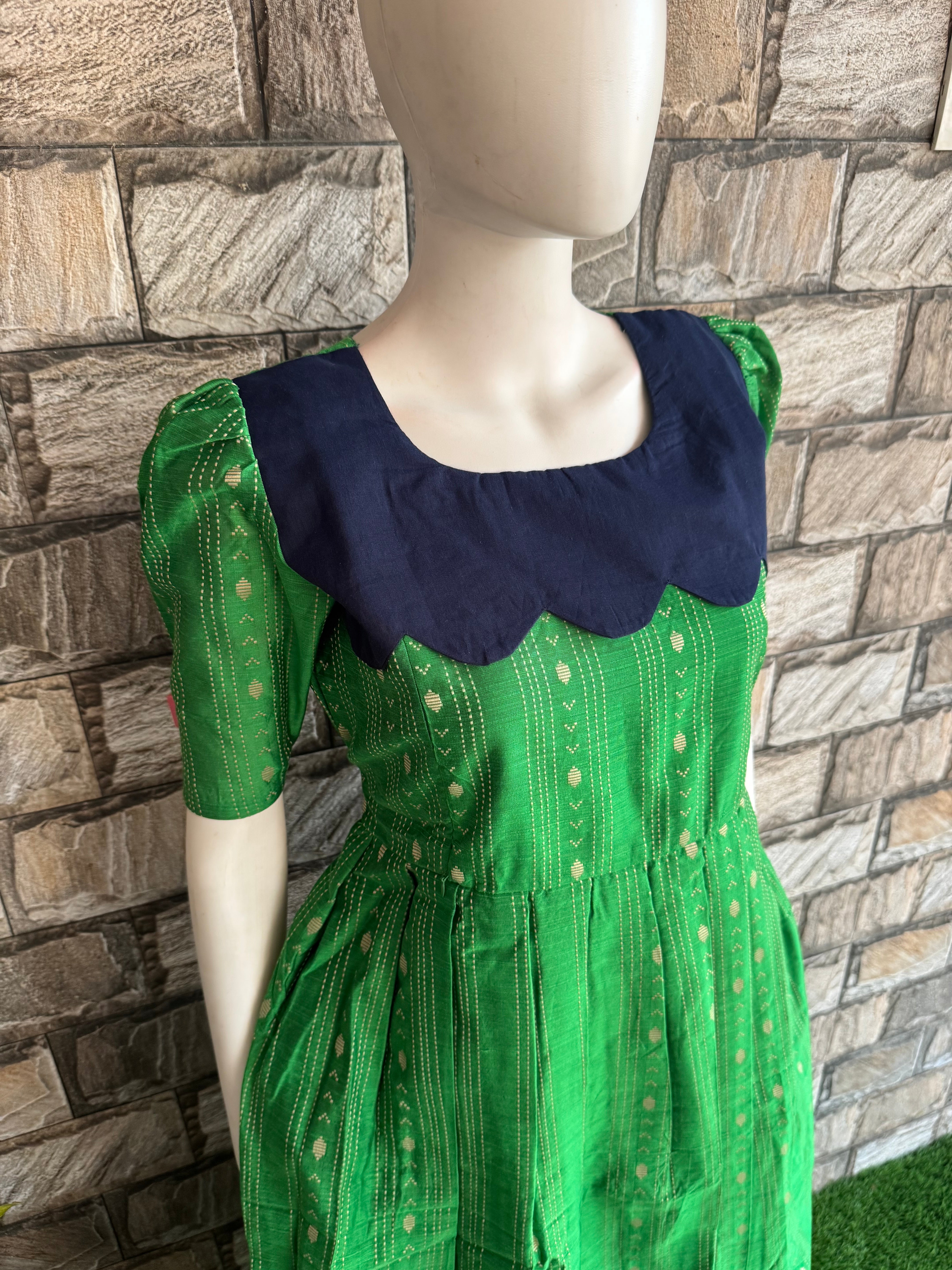 Tugil Raw silk Maternity Maxi