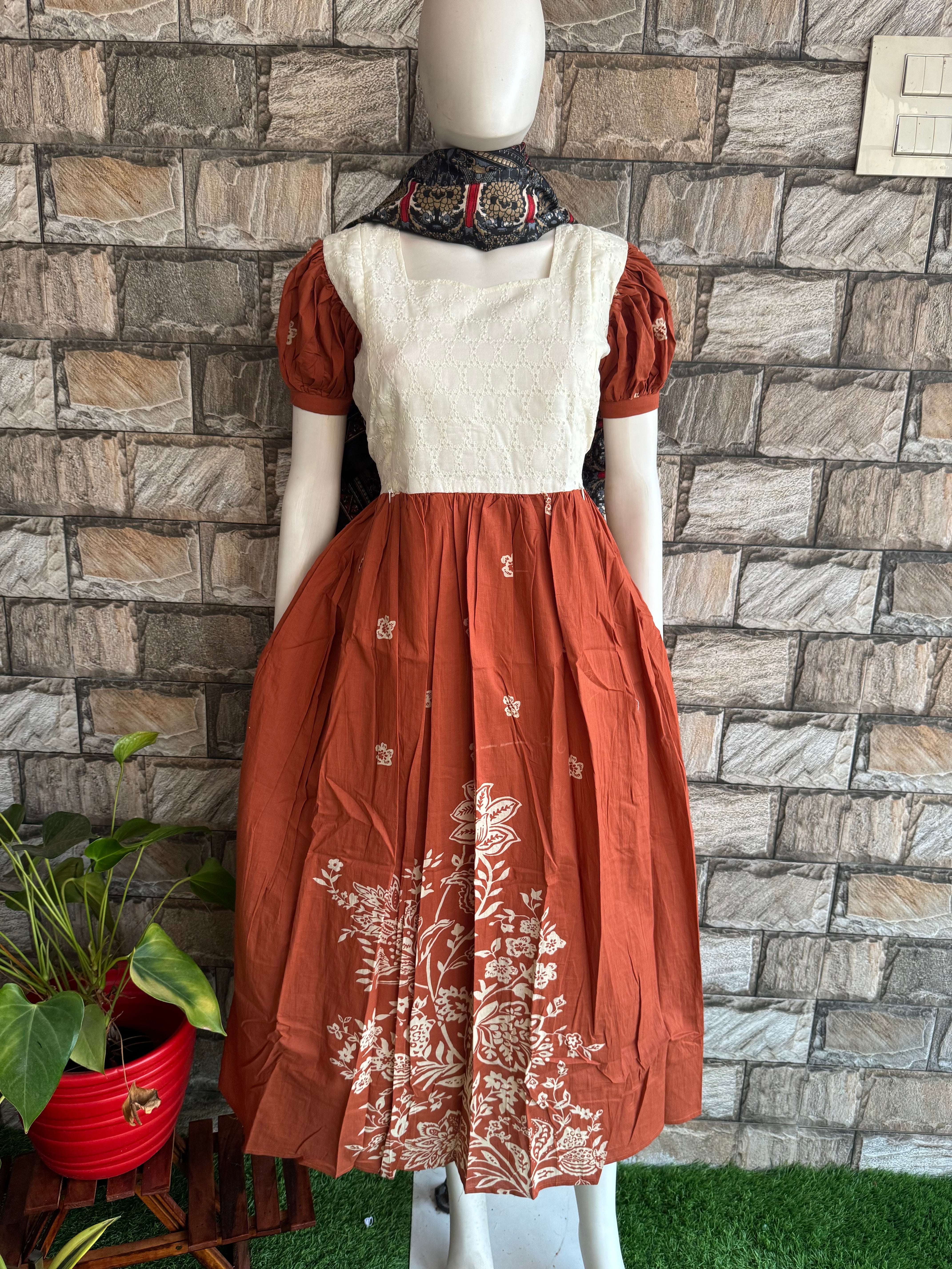 Rusty Bloom Maternity Maxi