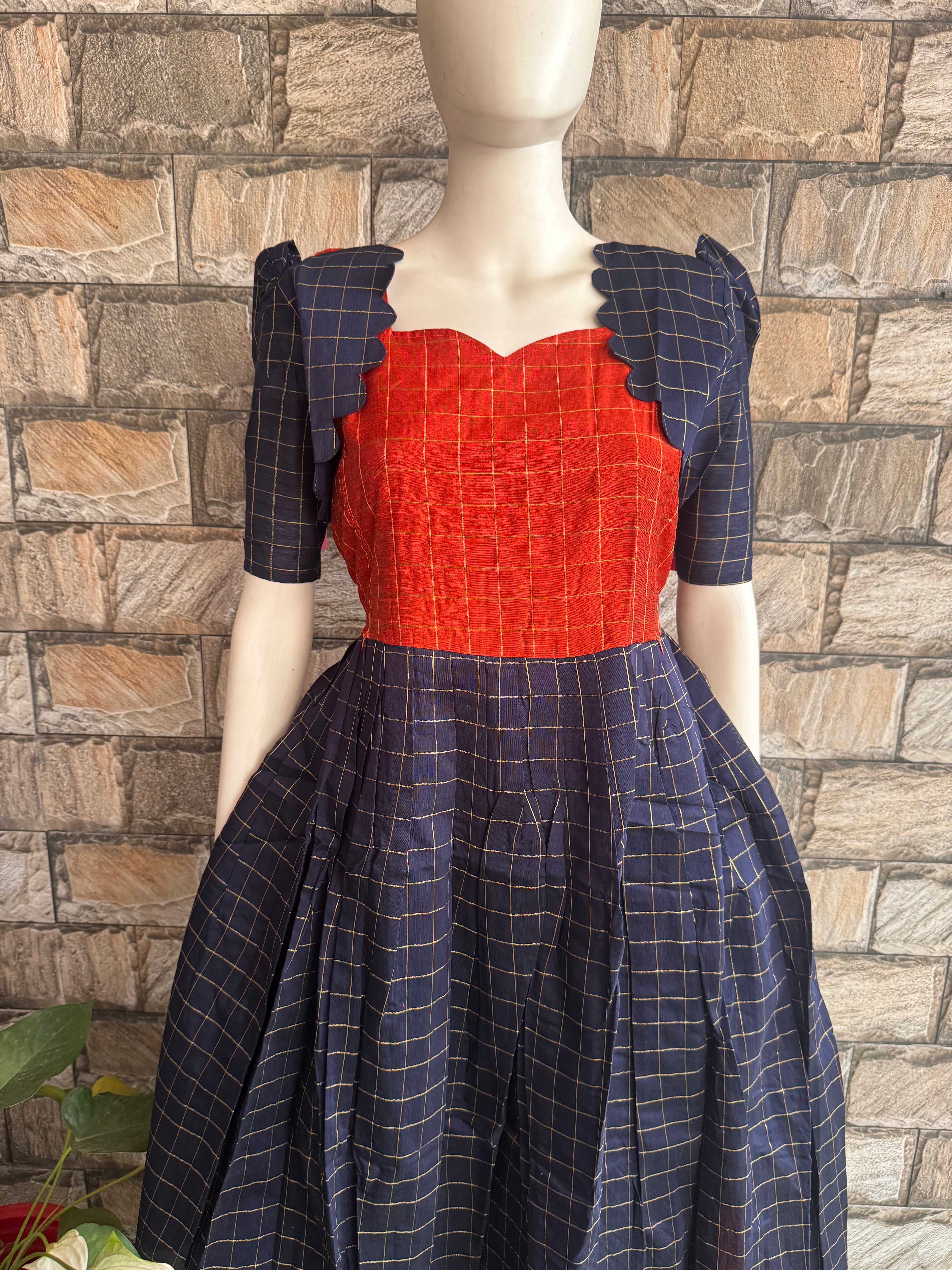 Neelima Maternity Raw silk maxi