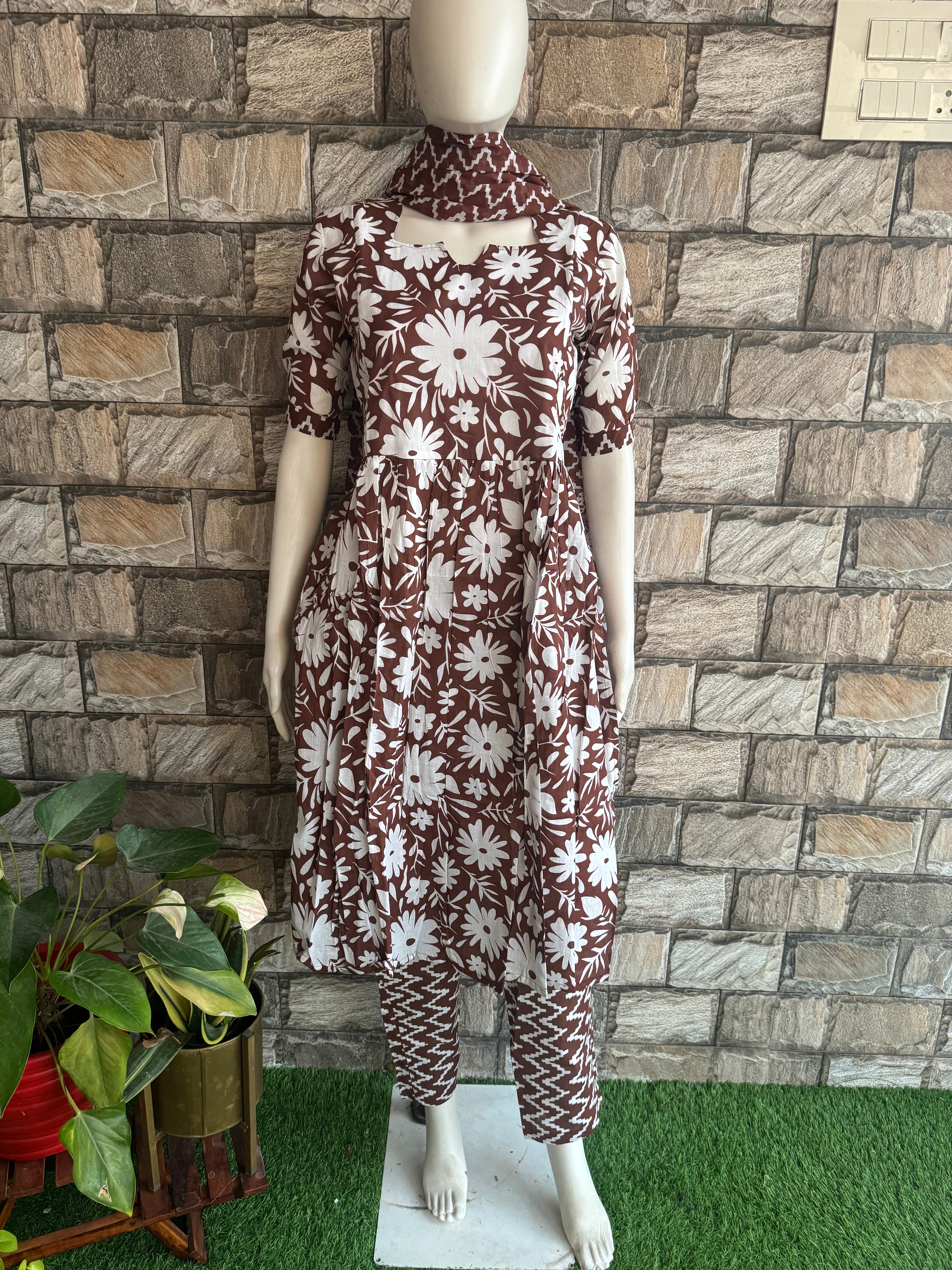 Coffee Brown 3 piece Feeding set