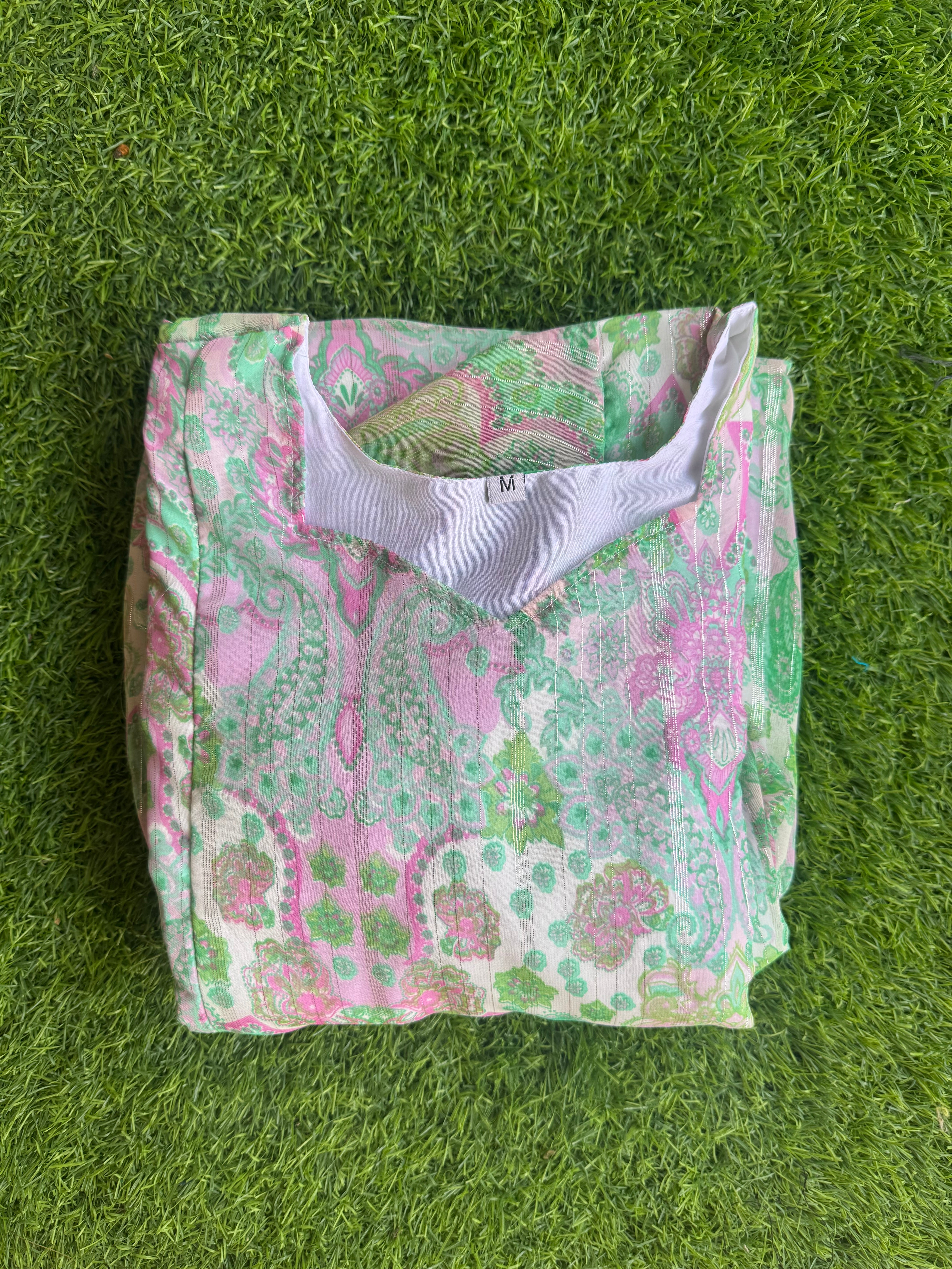 Mint Green Butterfly Maternity Maxi