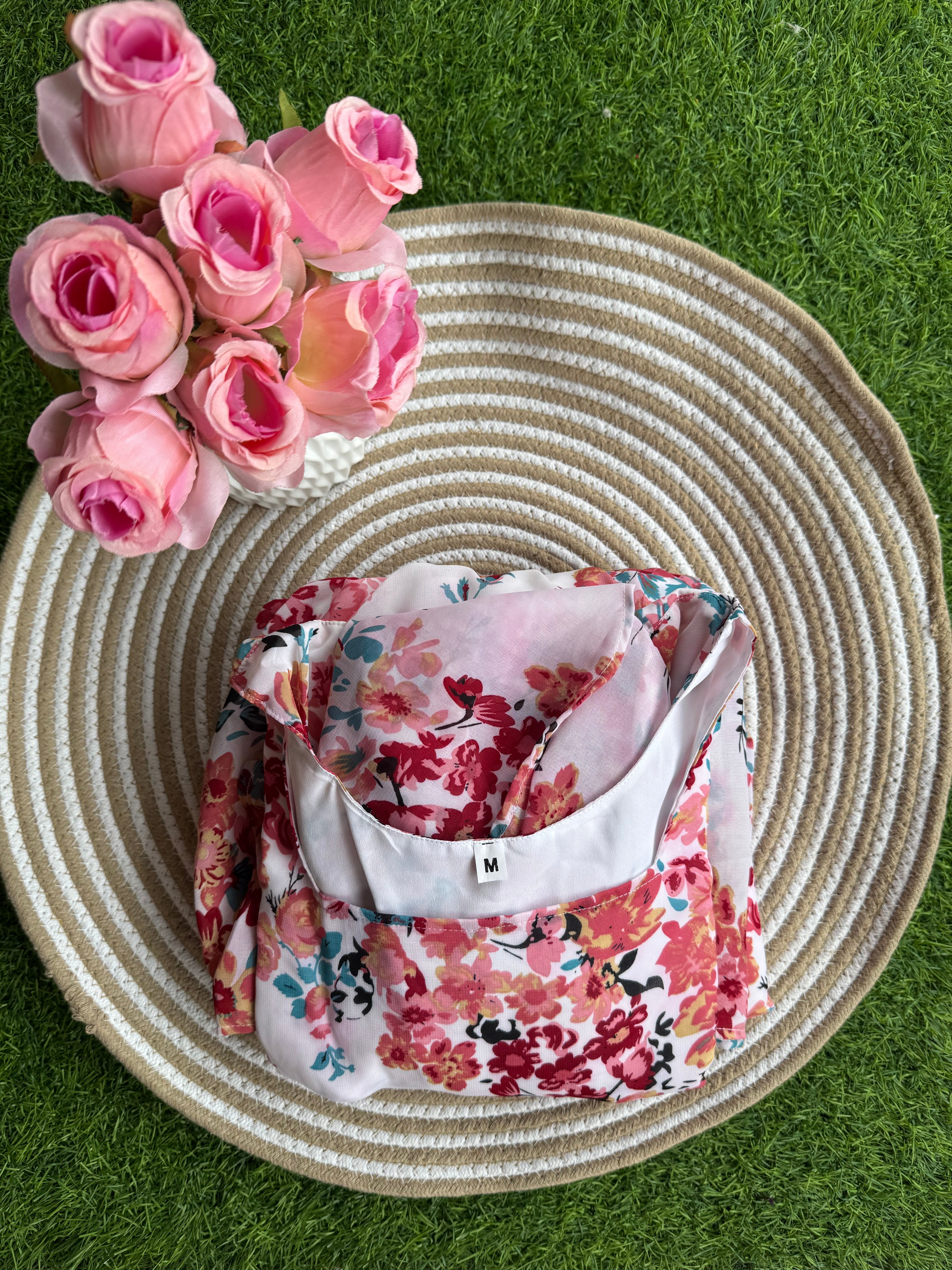 Pinky Butterfly sleeve Maternity maxi