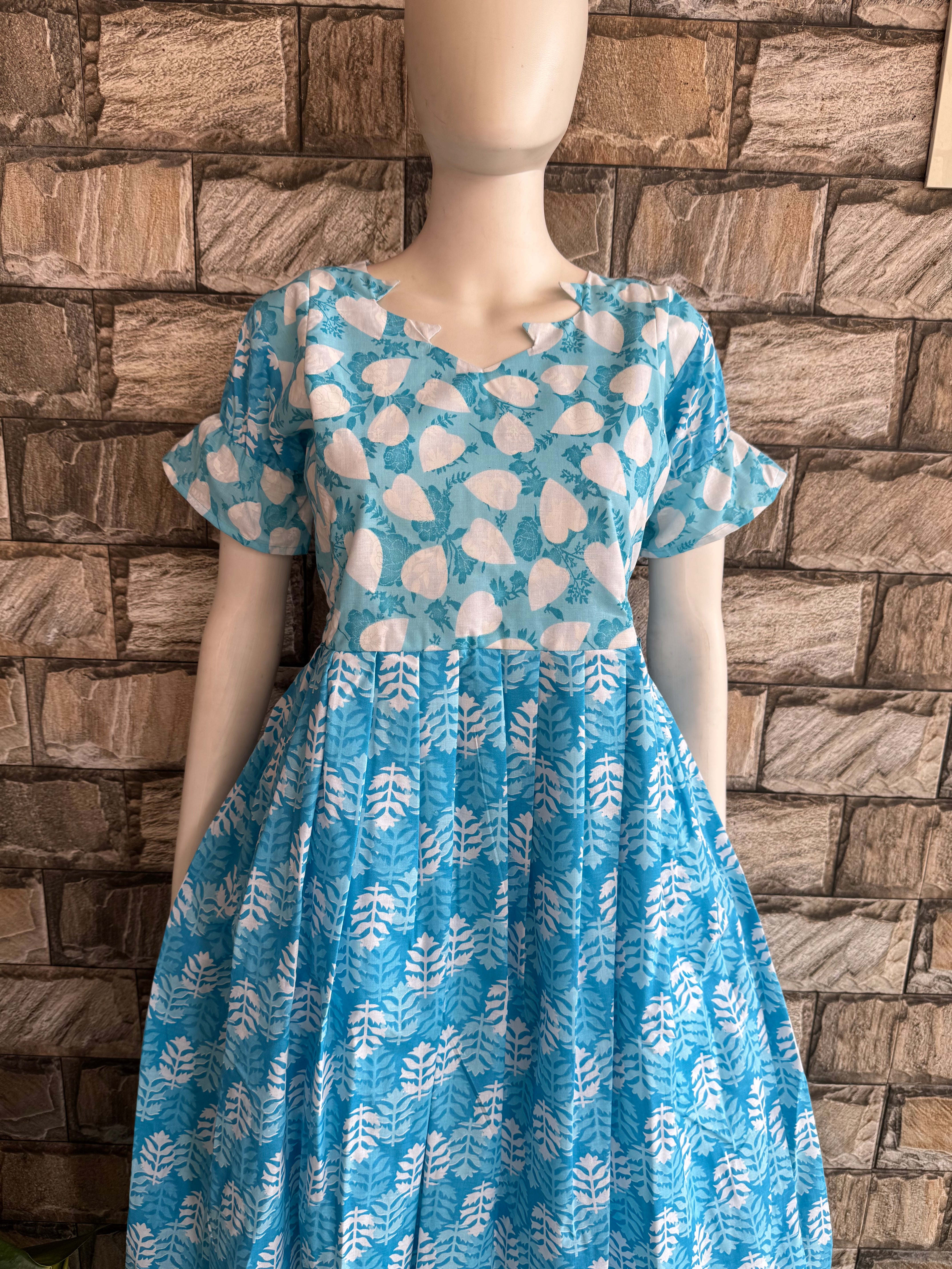 Blue Heart Maternity Maxi