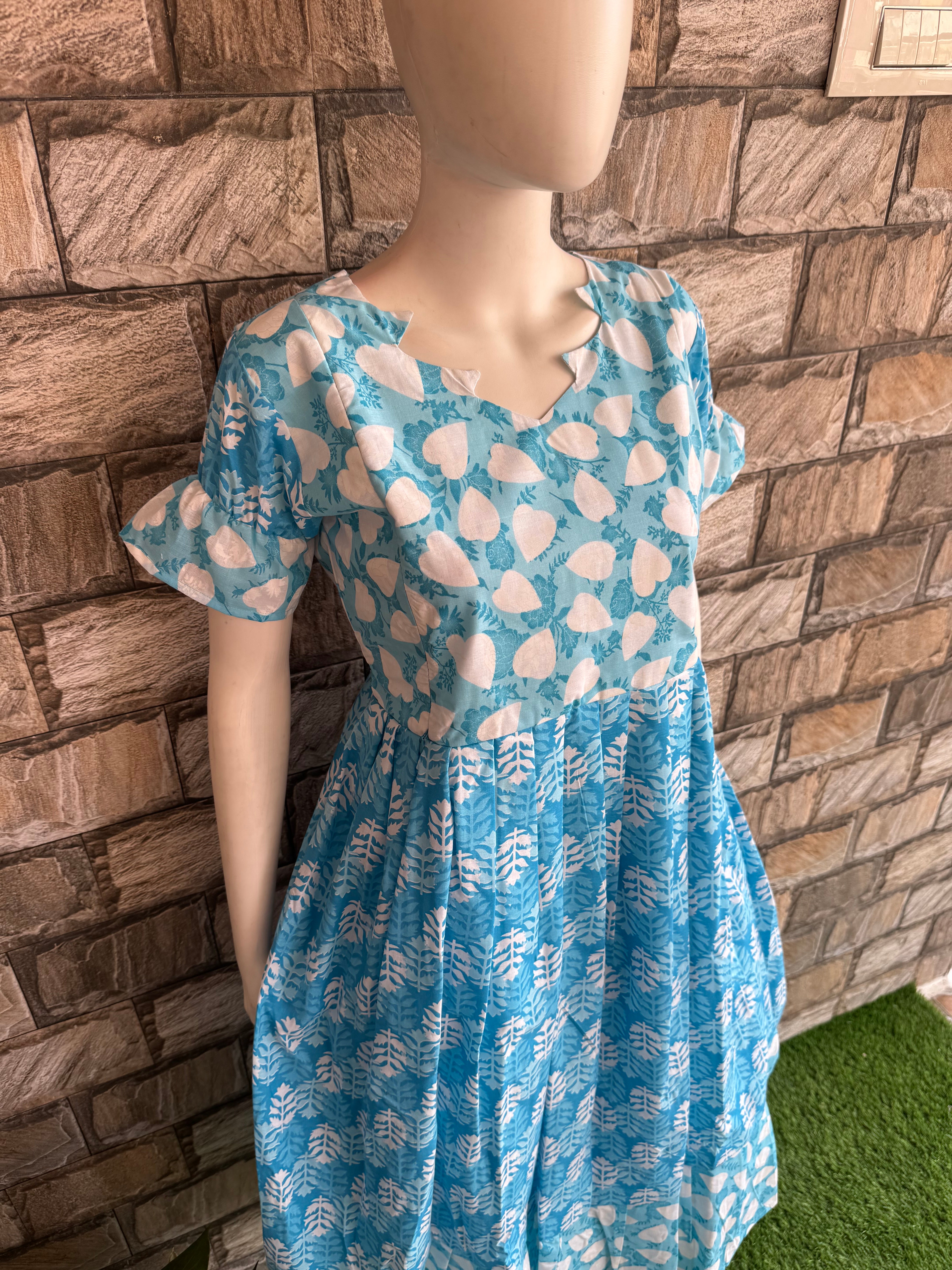 Blue Heart Maternity Maxi