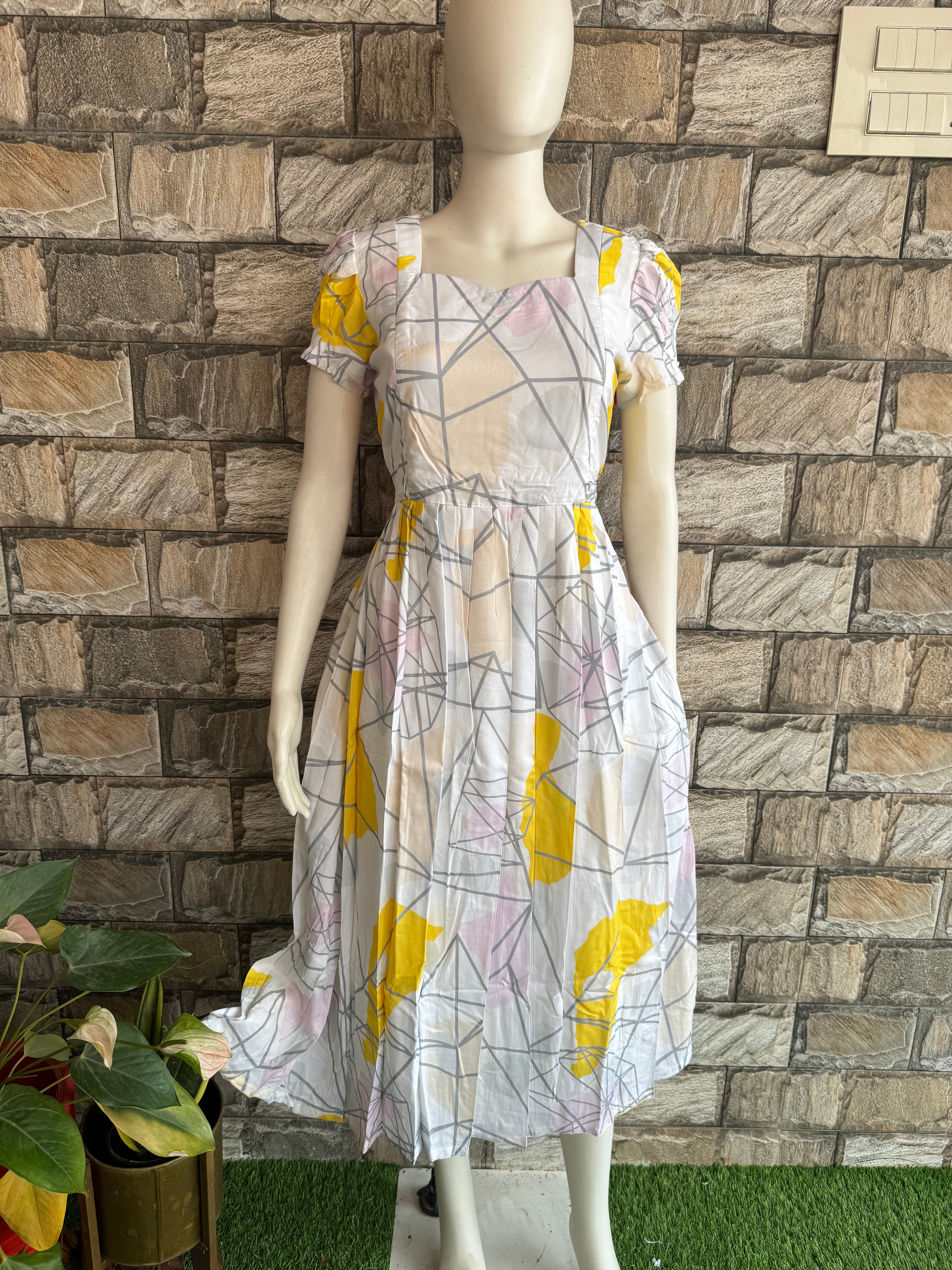 Unique print Rayon maternity maxi