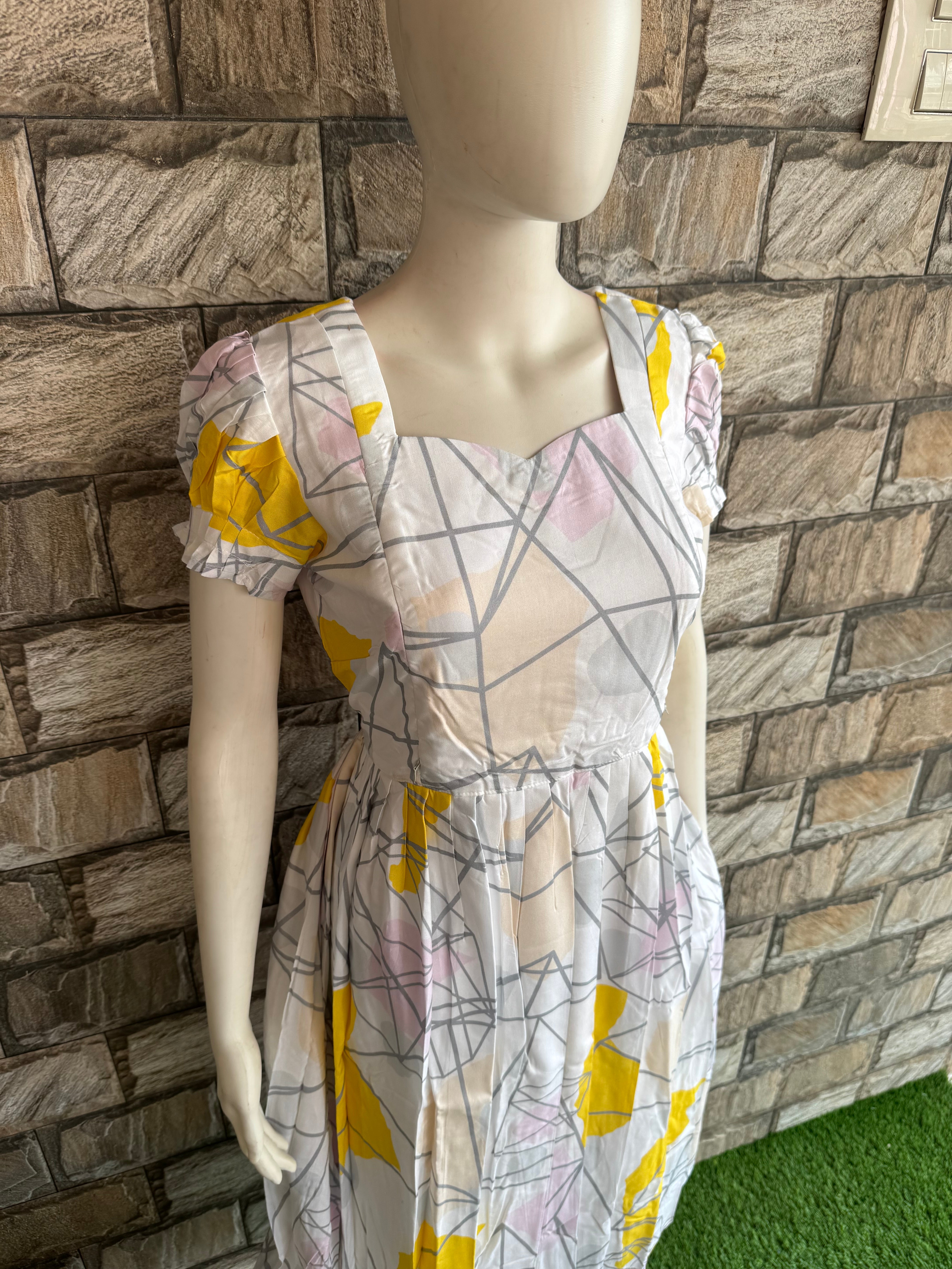 Unique print Rayon maternity maxi