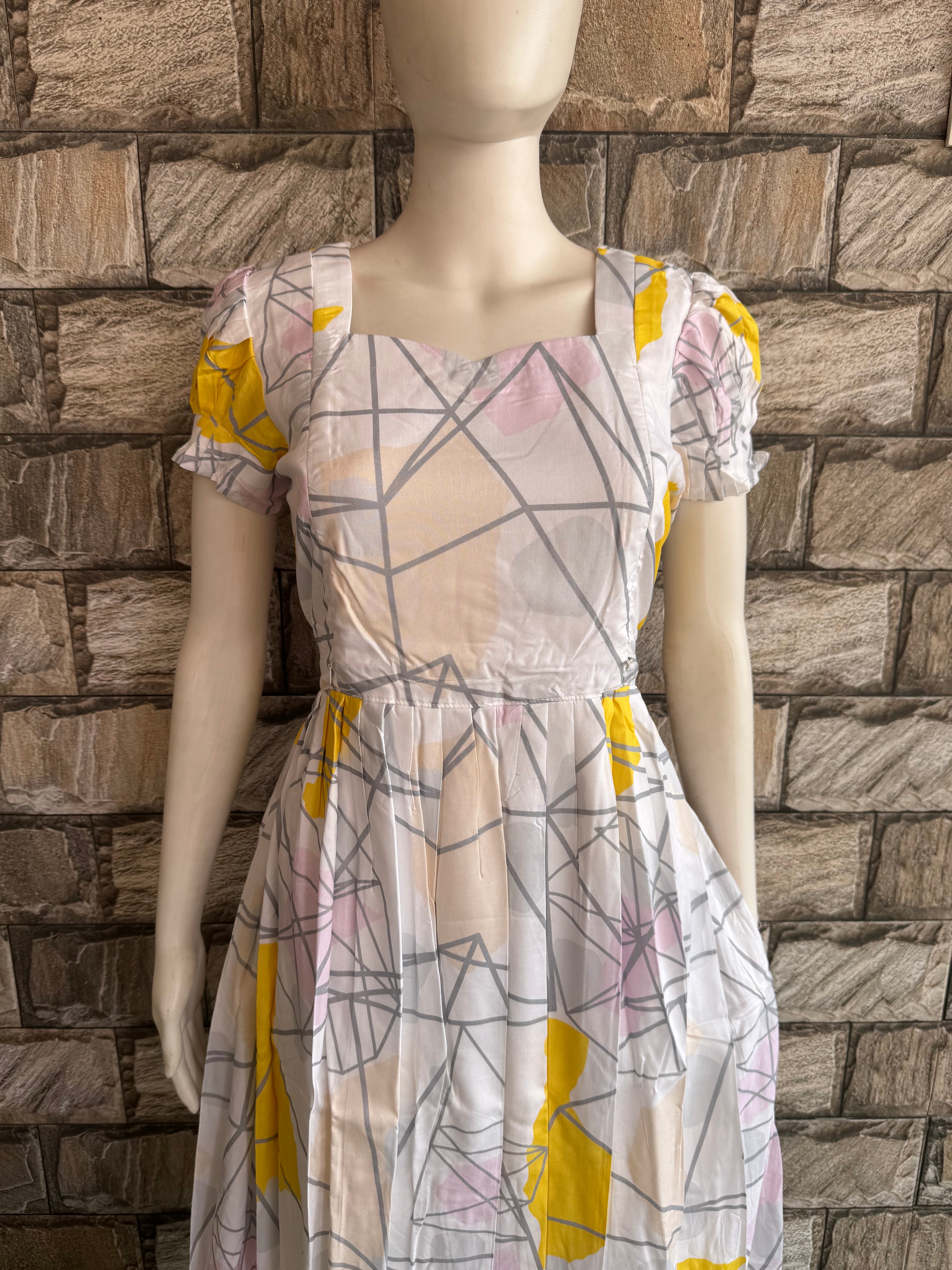 Unique print Rayon maternity maxi