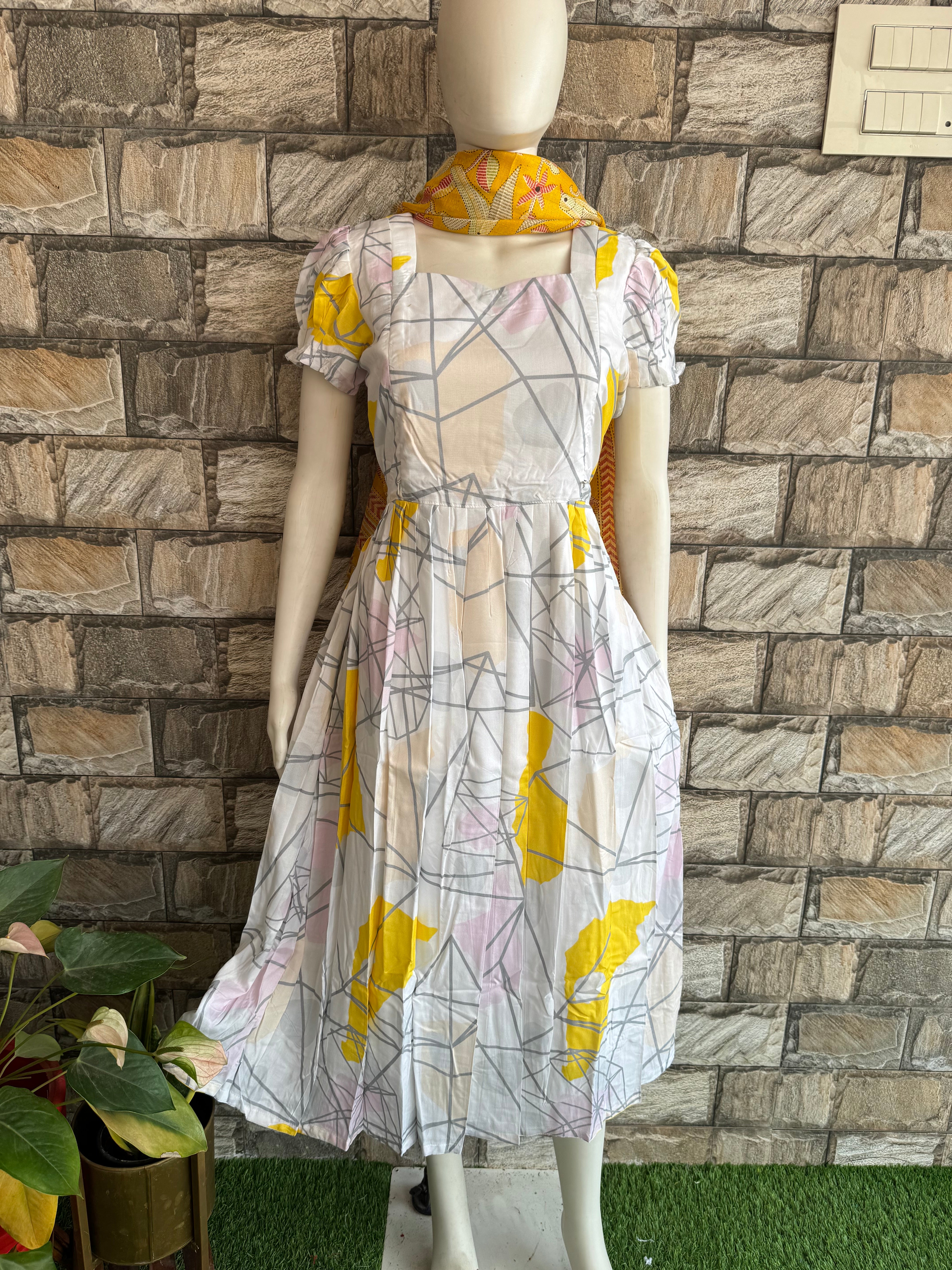 Unique print Rayon maternity maxi