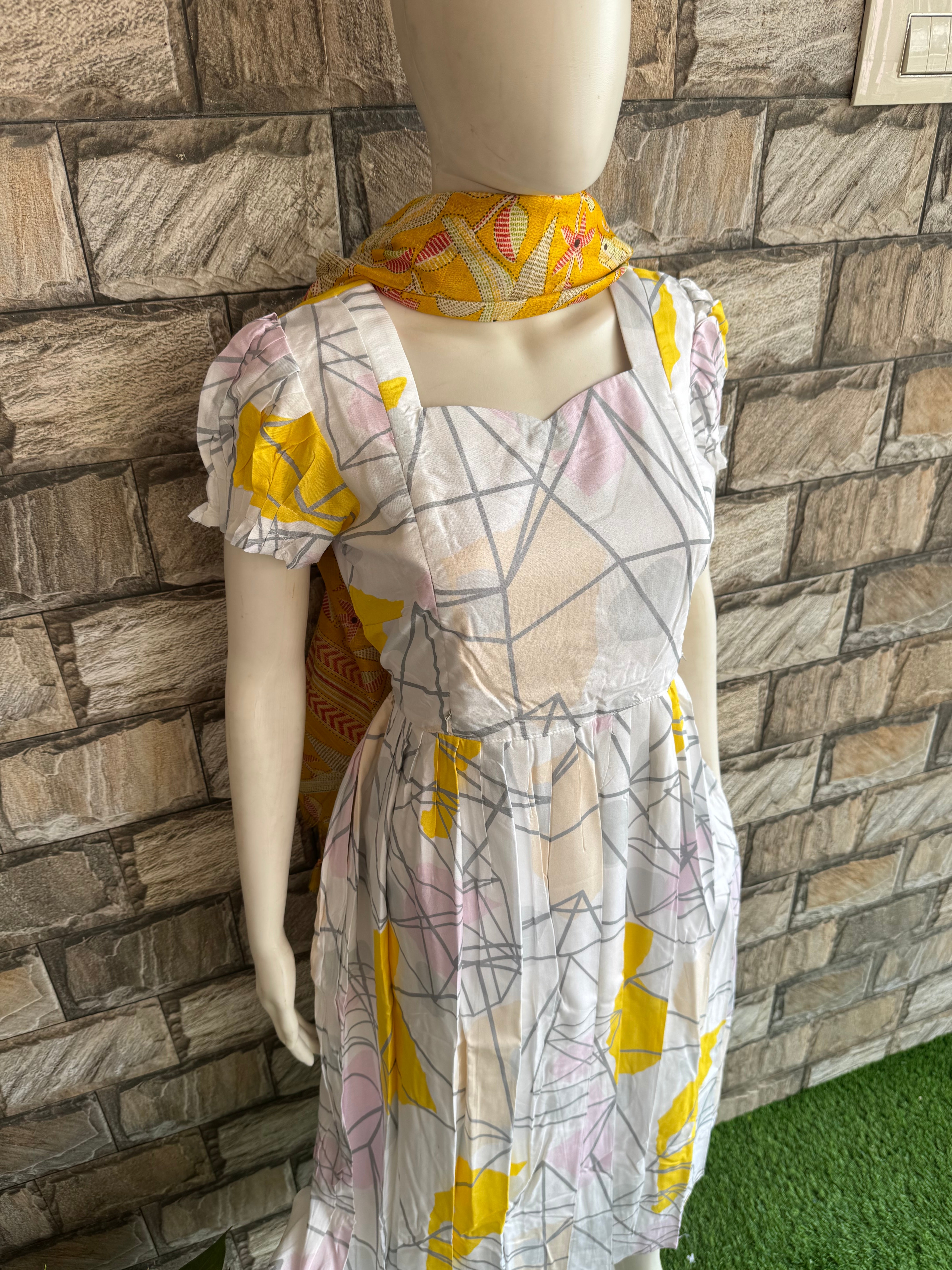 Unique print Rayon maternity maxi