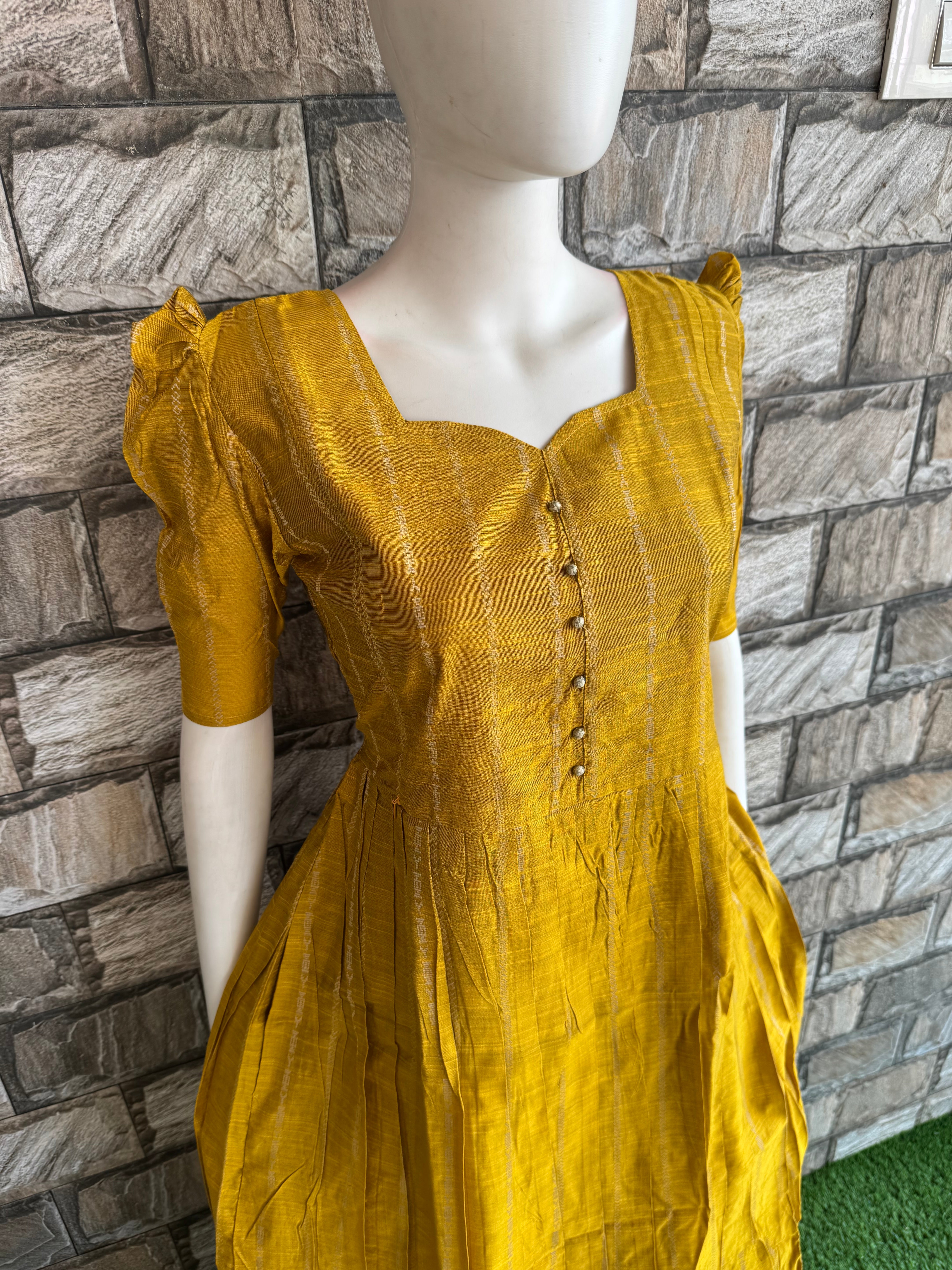 Honey Raw silk maternity Maxi