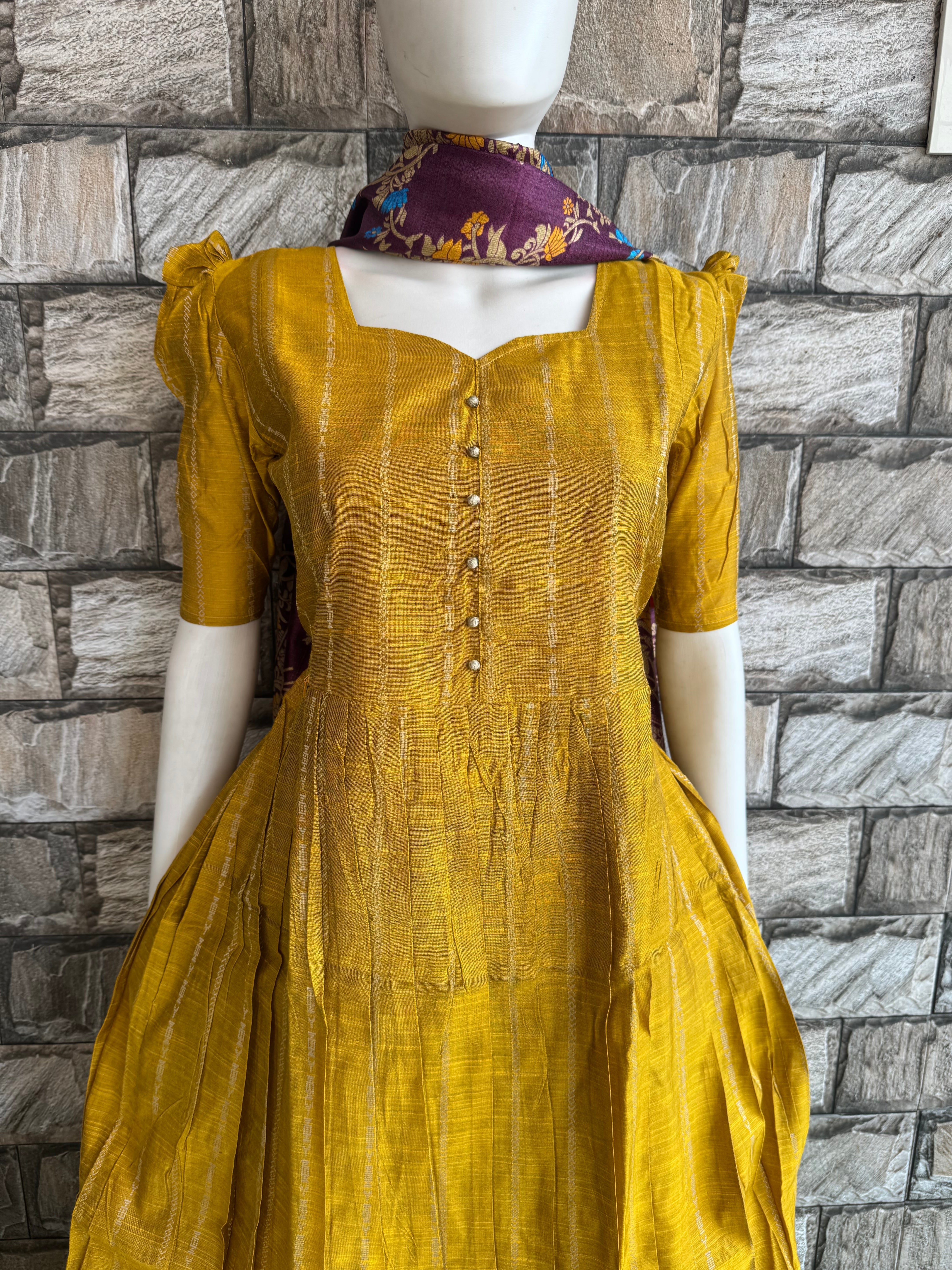 Honey Raw silk maternity Maxi