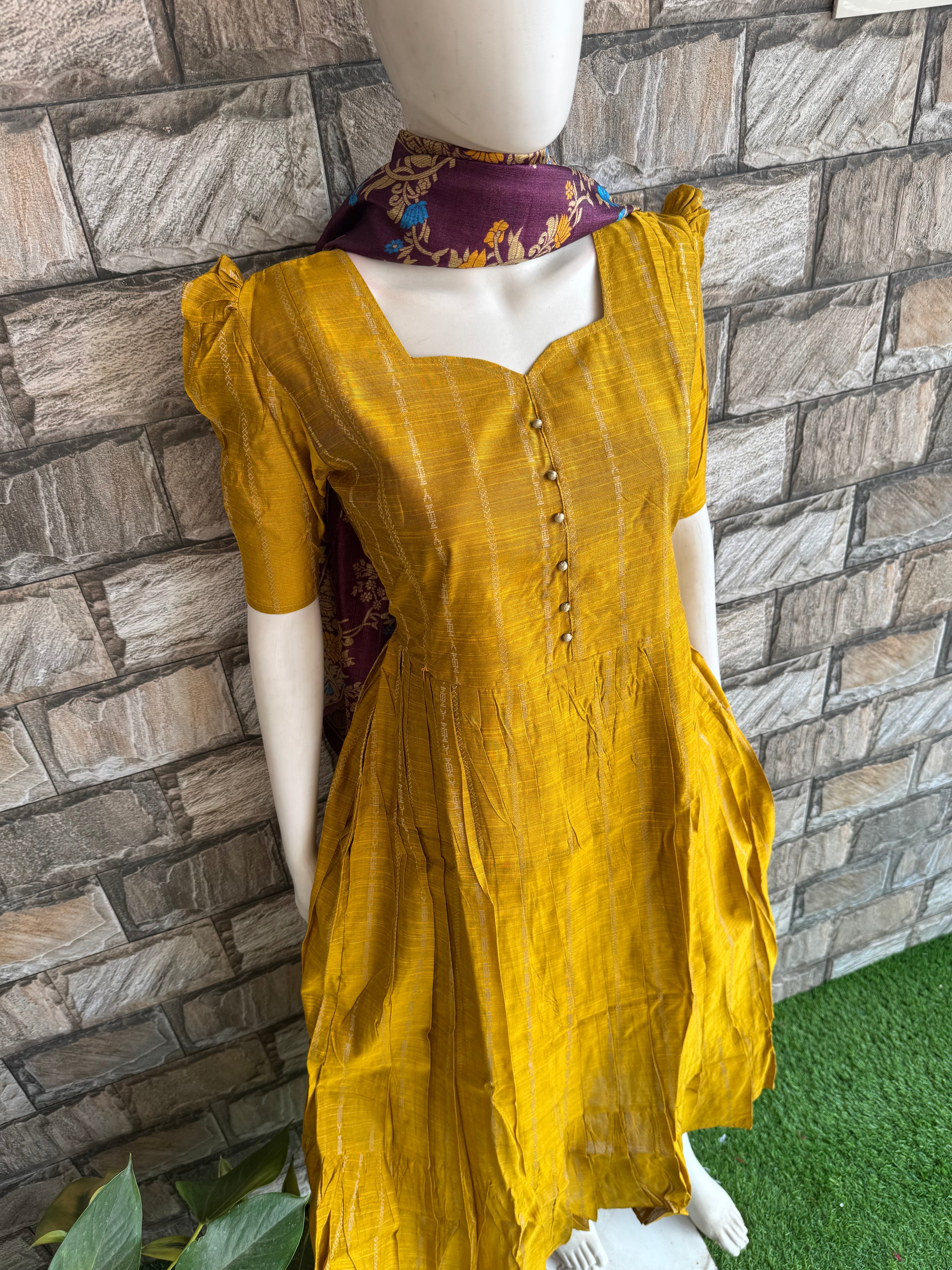 Honey Raw silk maternity Maxi