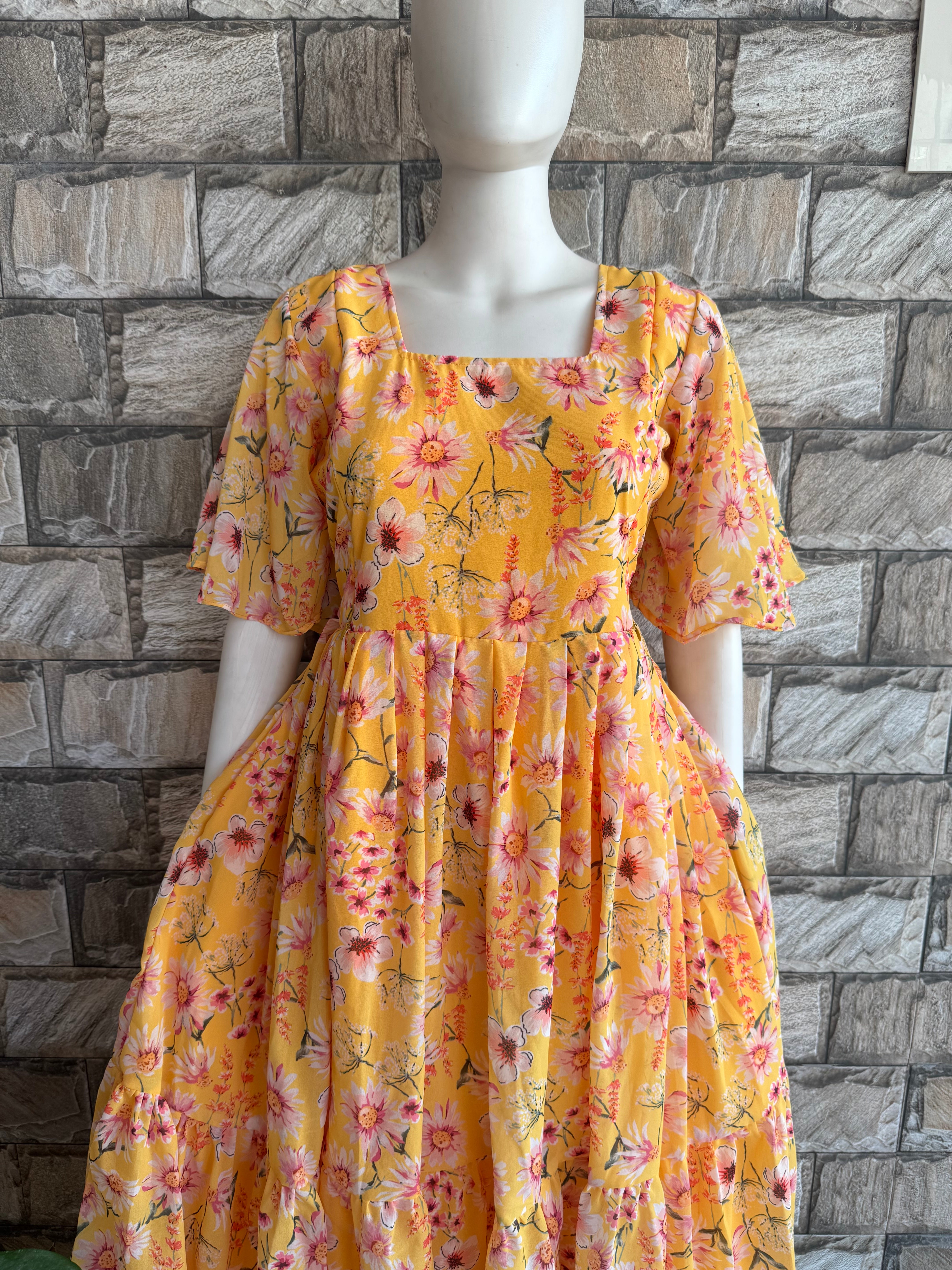 Sunshine Bloom Maternity maxi