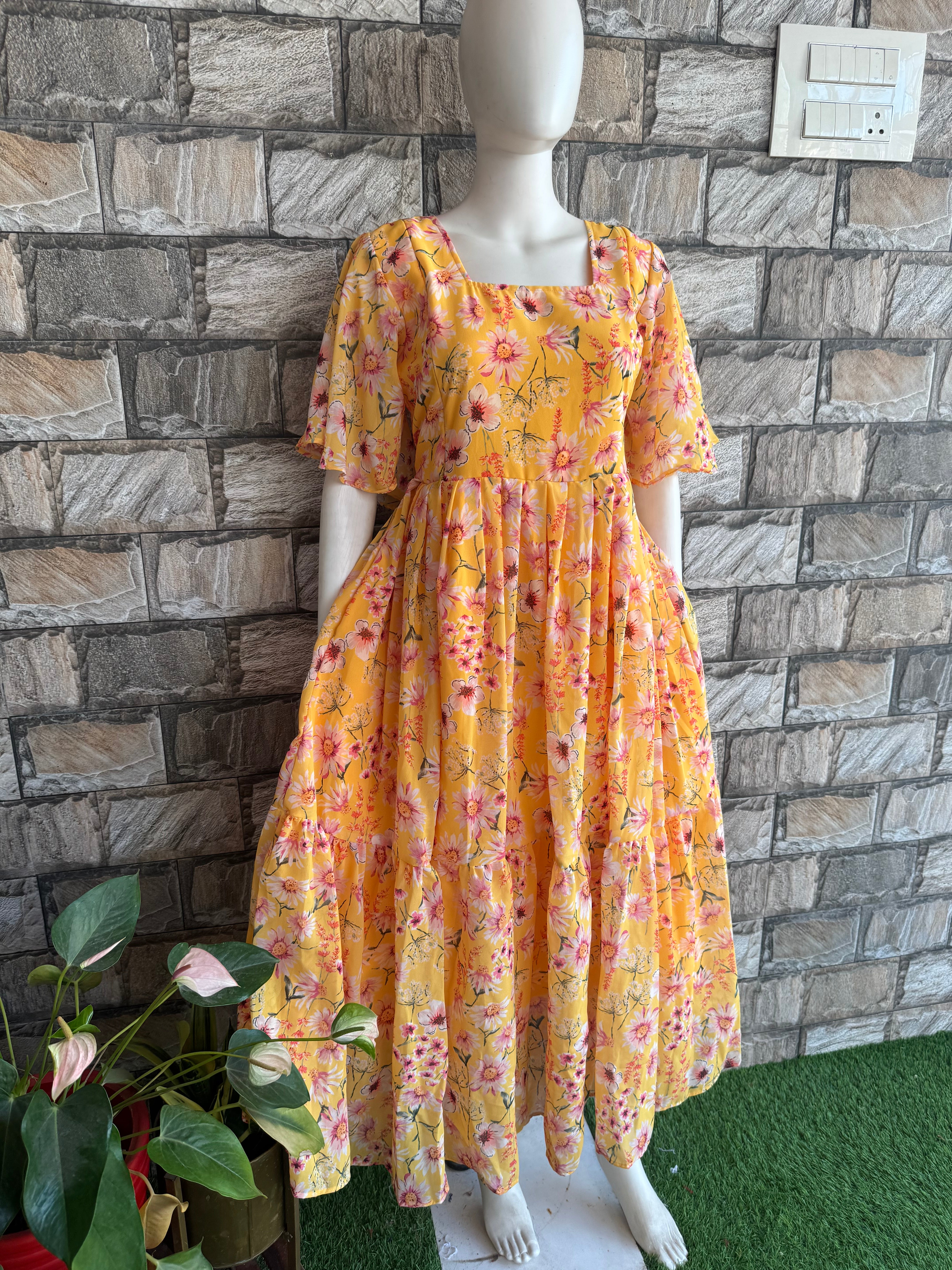 Sunshine Bloom Maternity maxi
