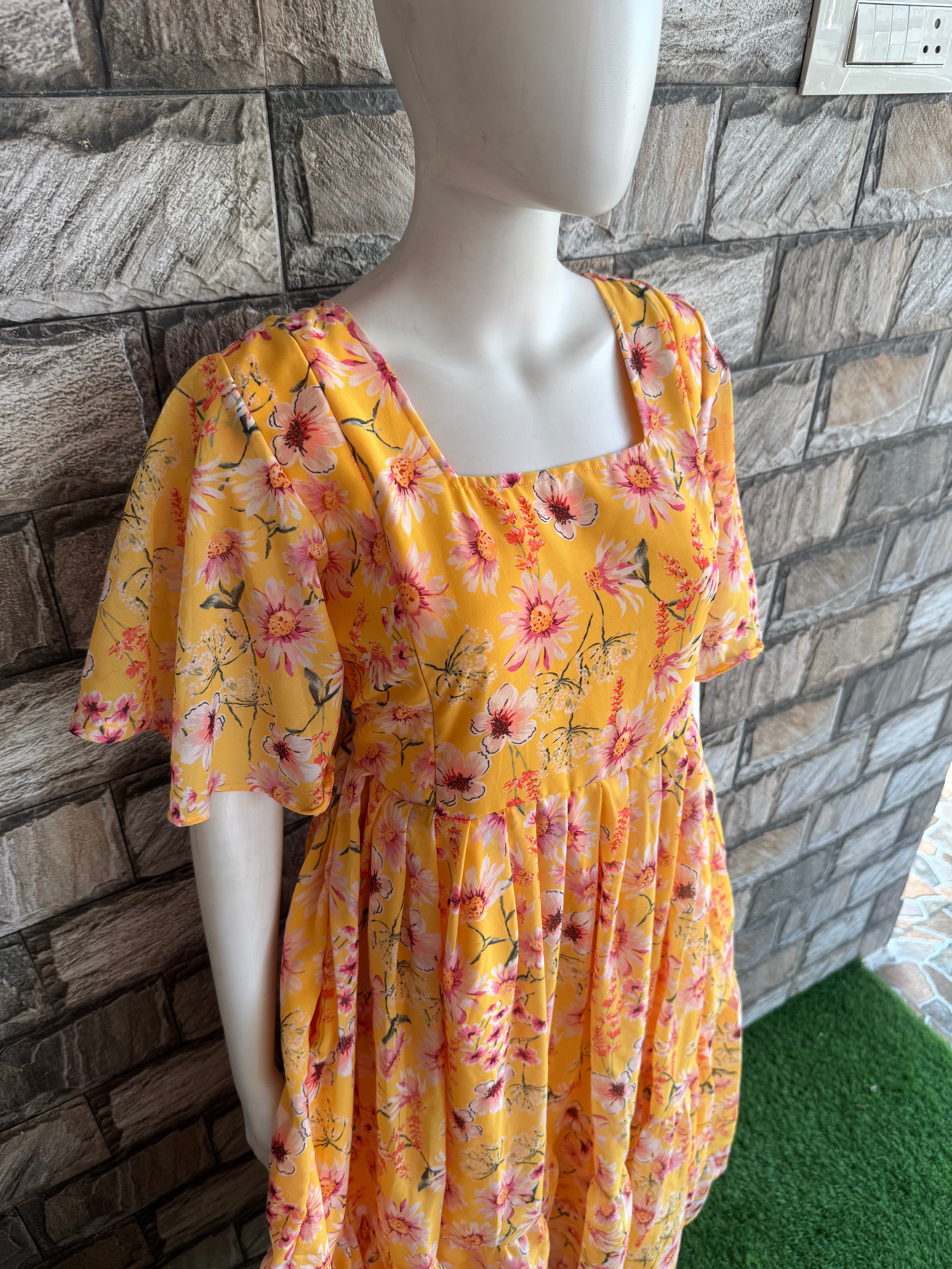 Sunshine Bloom Maternity maxi