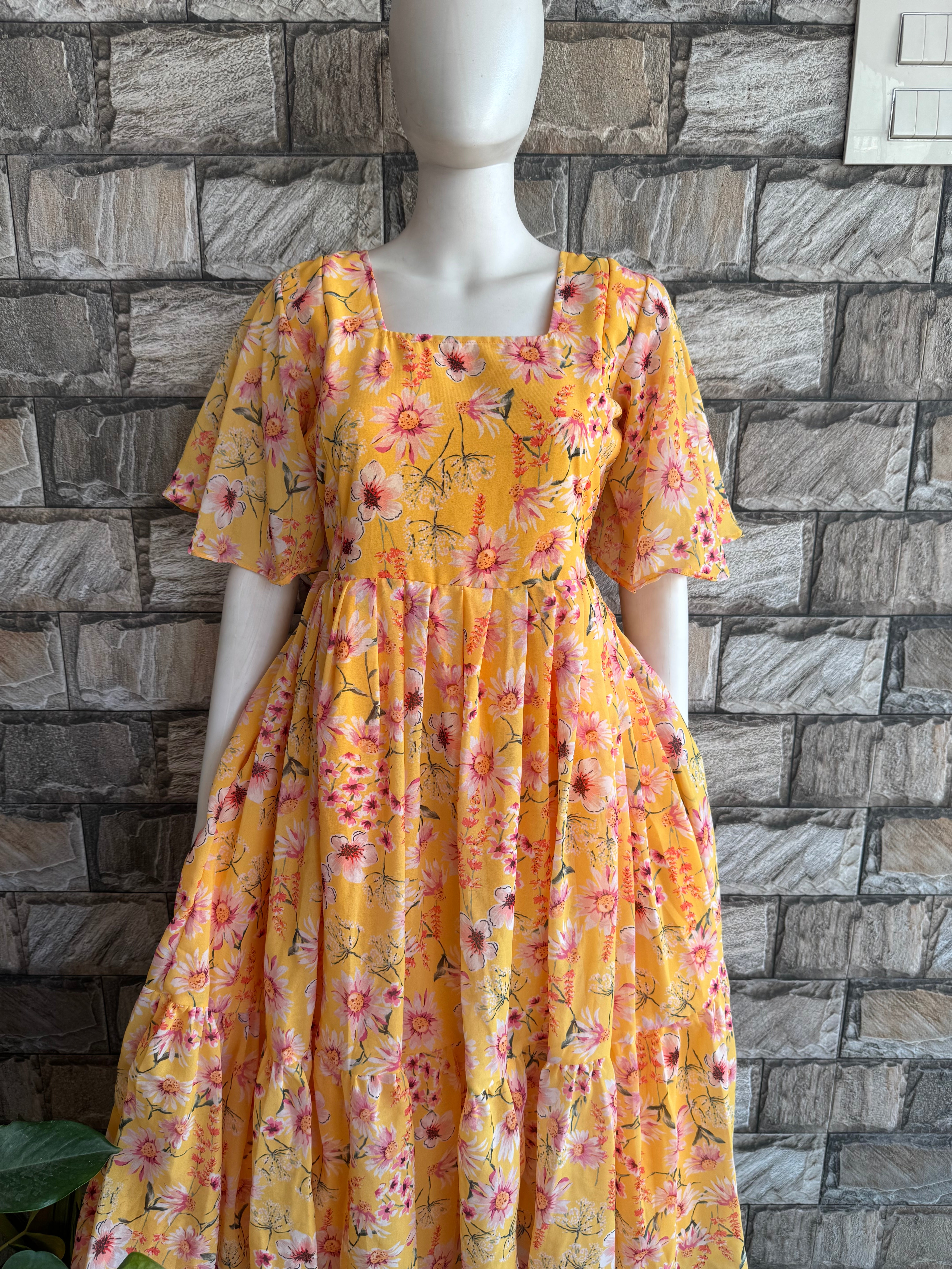 Sunshine Bloom Maternity maxi