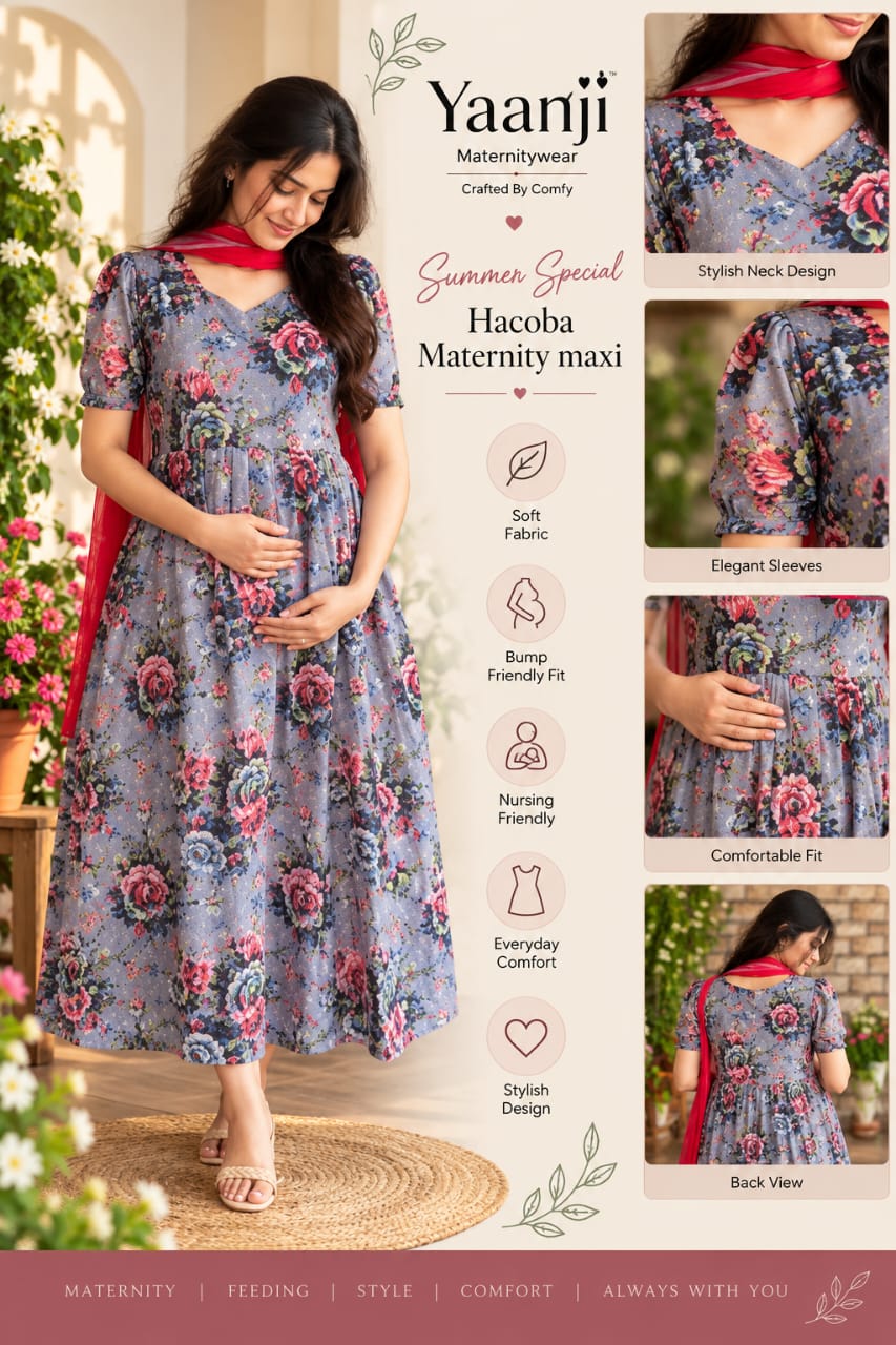 Summer Special Hacoba Maternity maxi