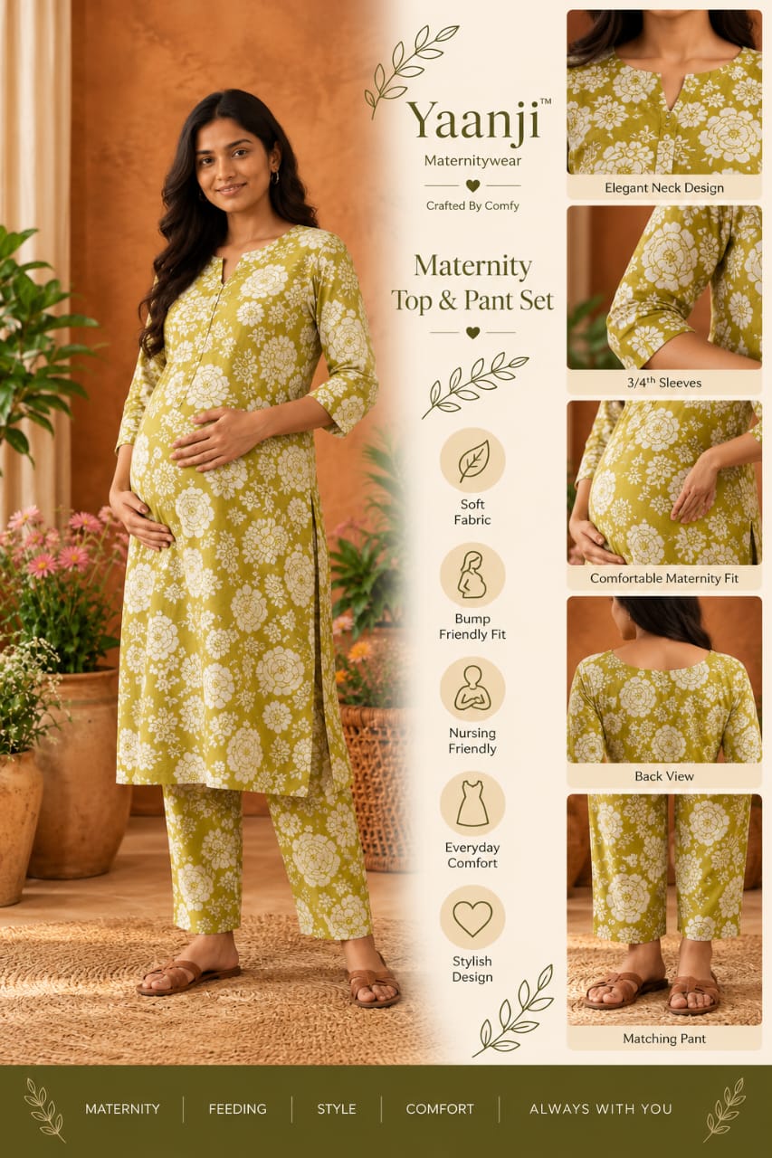 Parrot Green Co ord Set Top +Pant