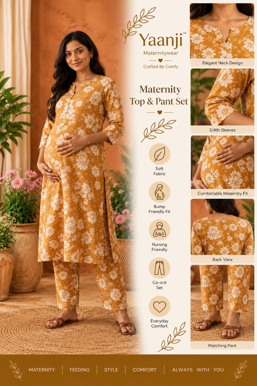 Mustard O Co ord Set Top +Pant