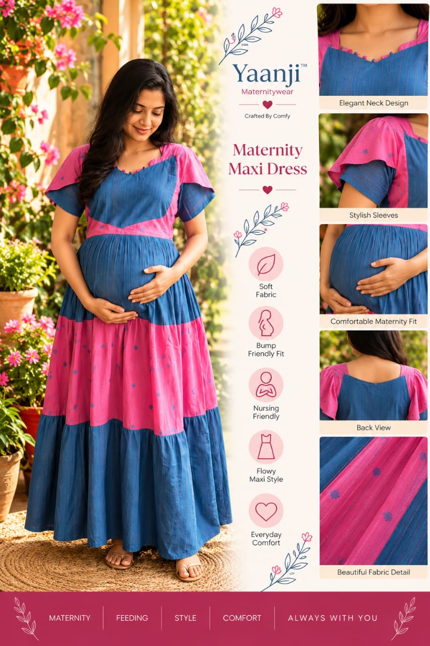 Maternity maxi Handloom cotton