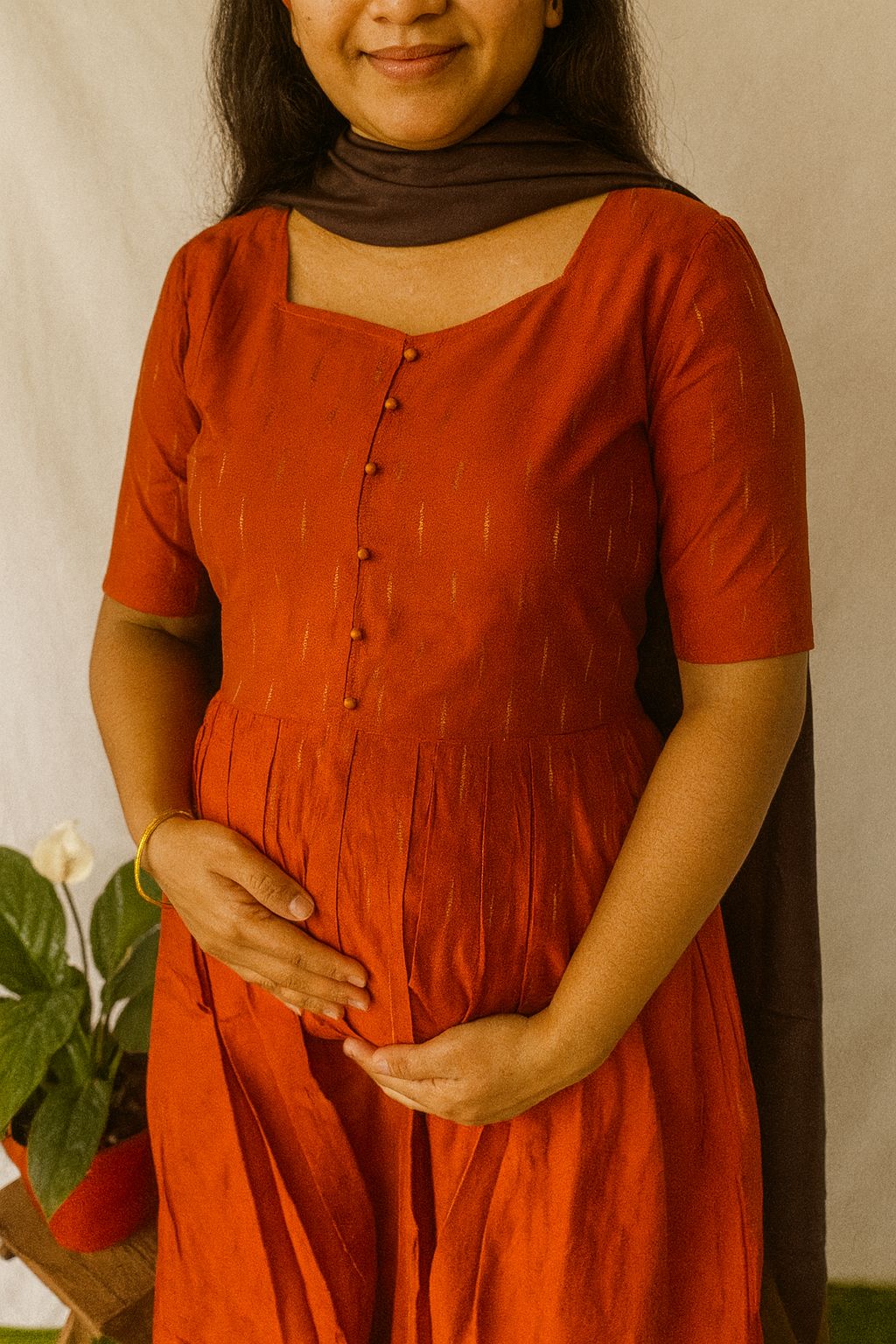 orange slup silk maxi