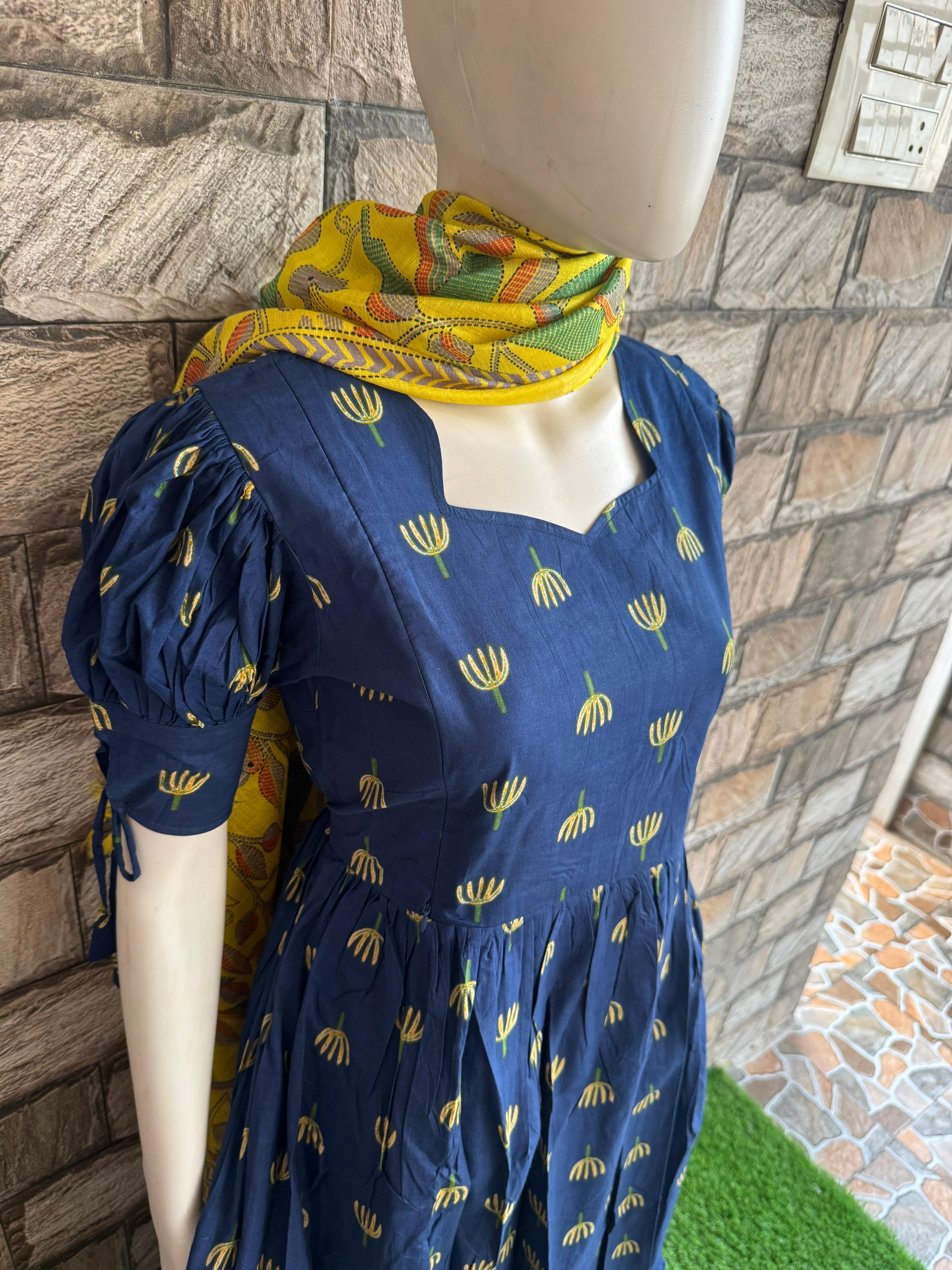 Navy Blue Lotus flower CF133