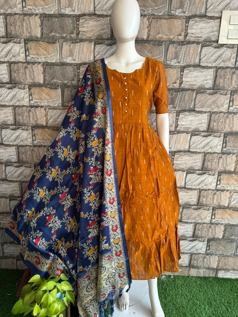 Navy Blue Dupatta