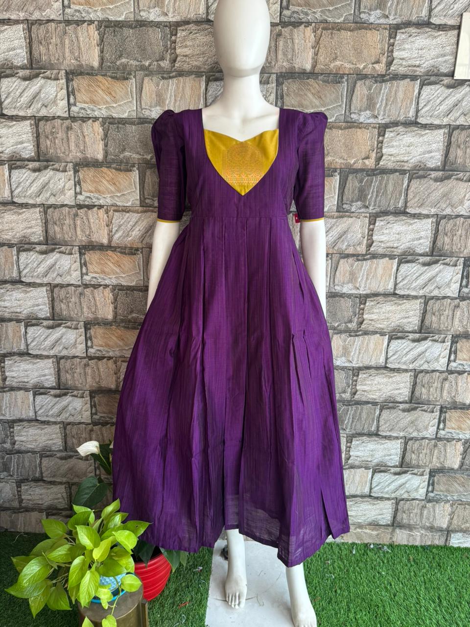 purple slub slik cotton