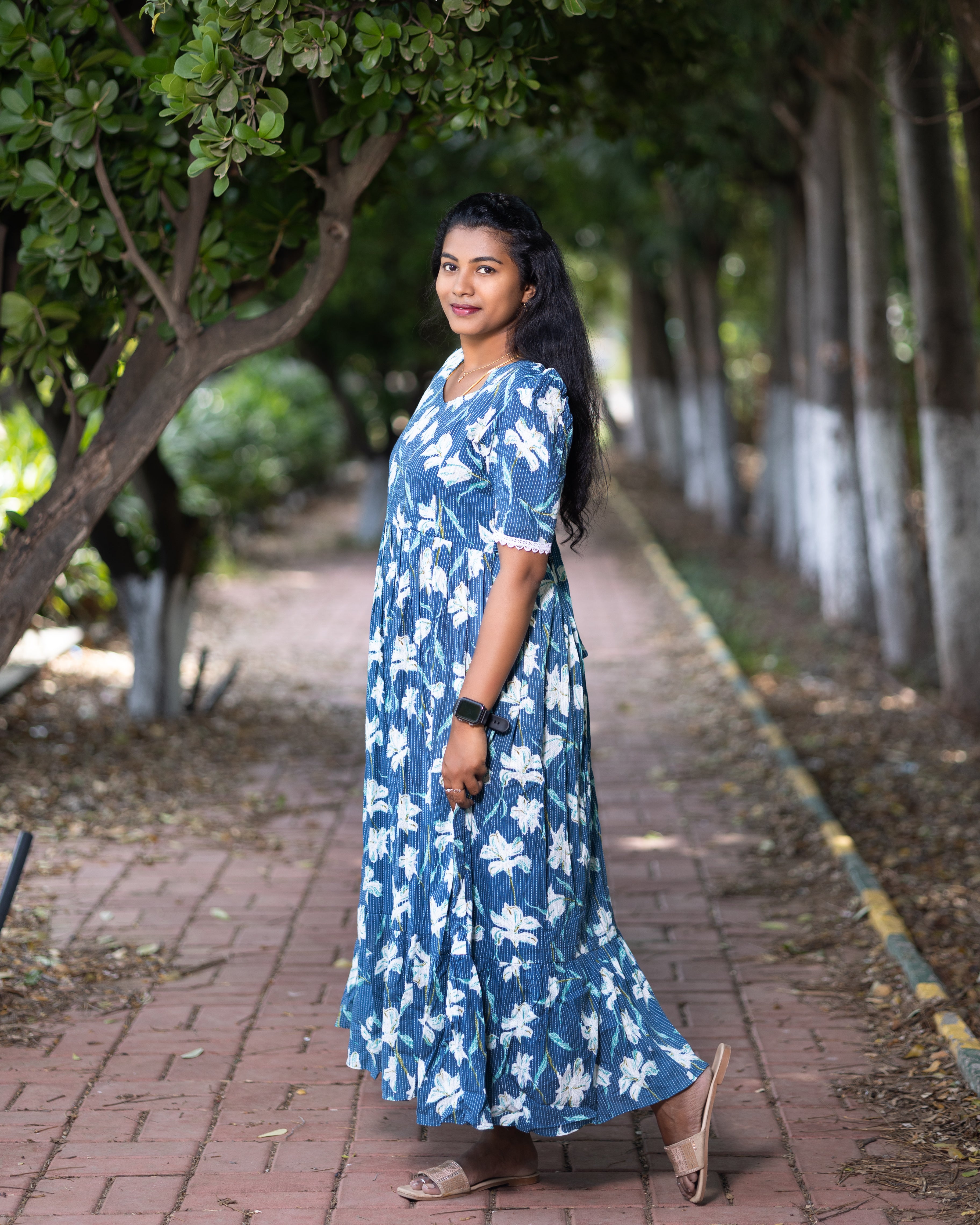 Perfect Mom to be Maxi Teal Floral