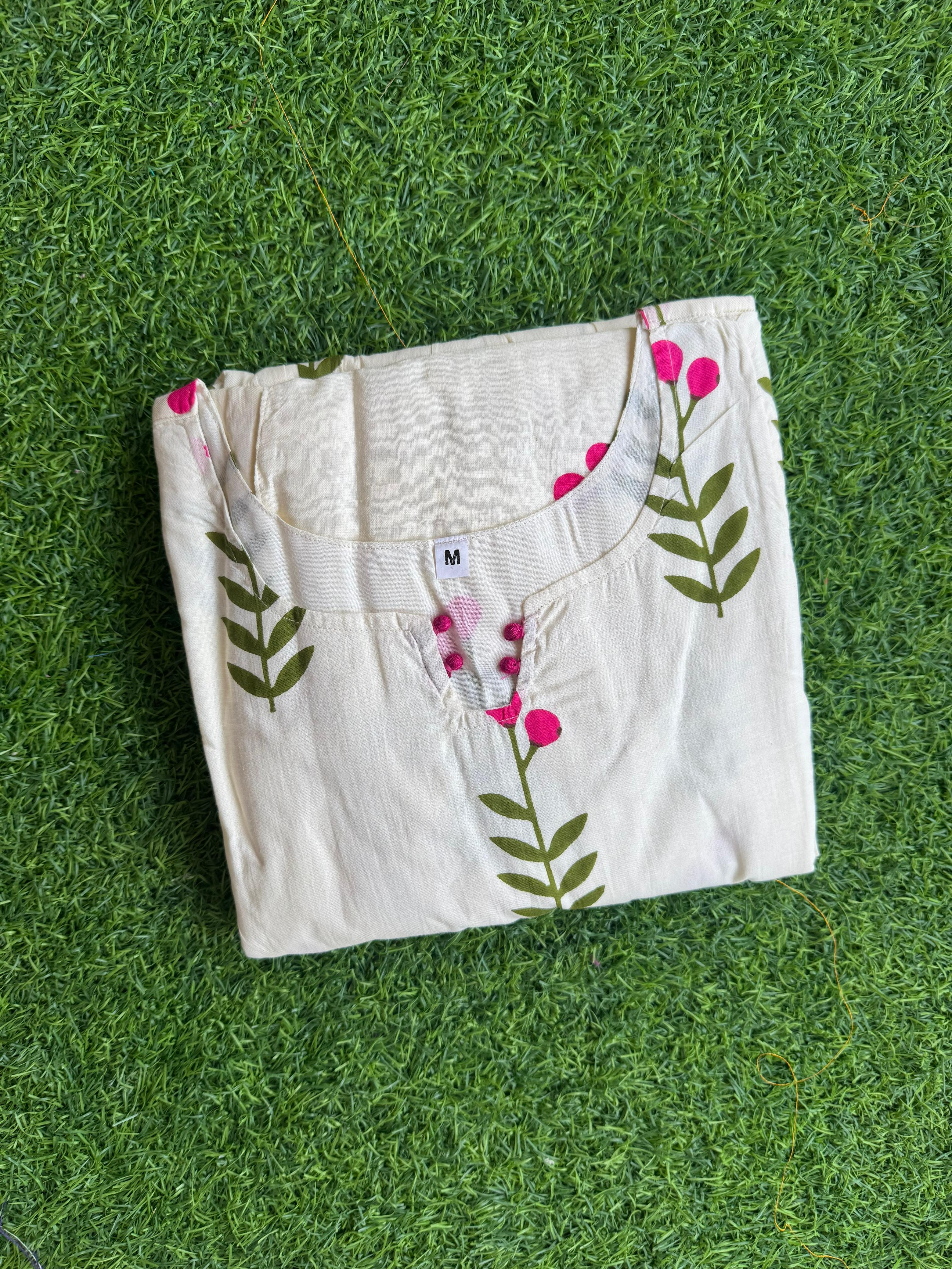 White cotton maxi Perfect For mom to be CF176