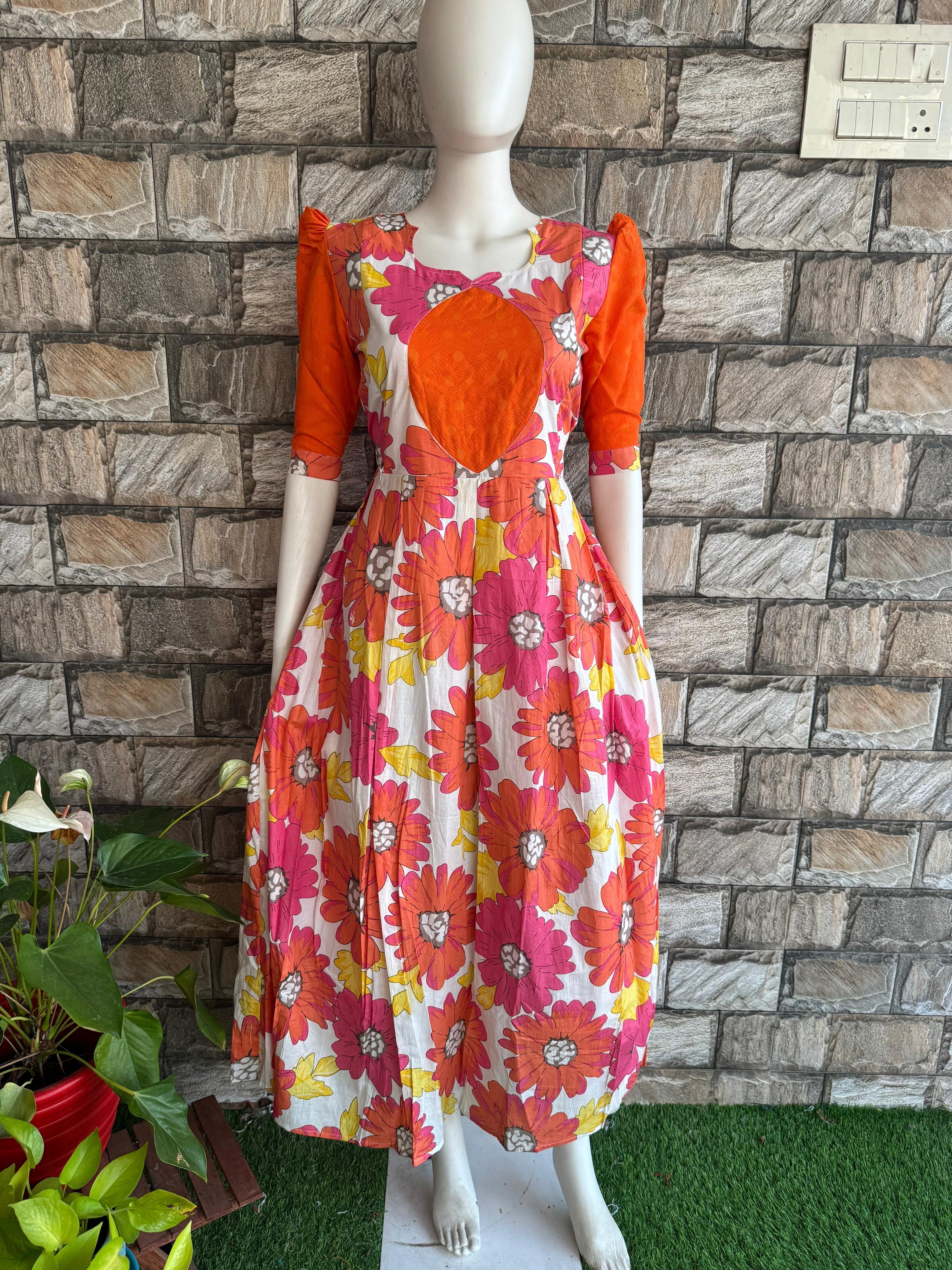 Floral Mul cotton maxi CF127