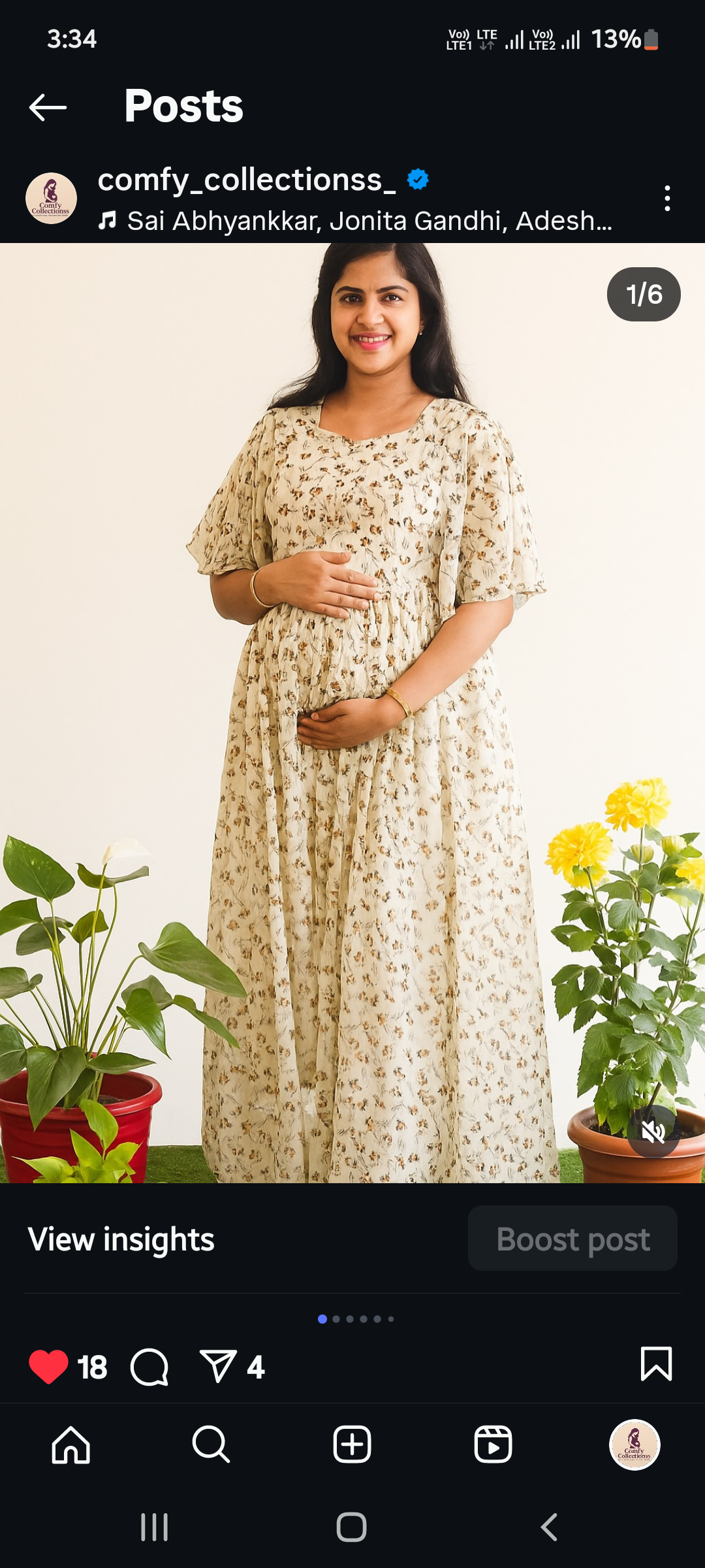 Half white chiffon maxi CF111