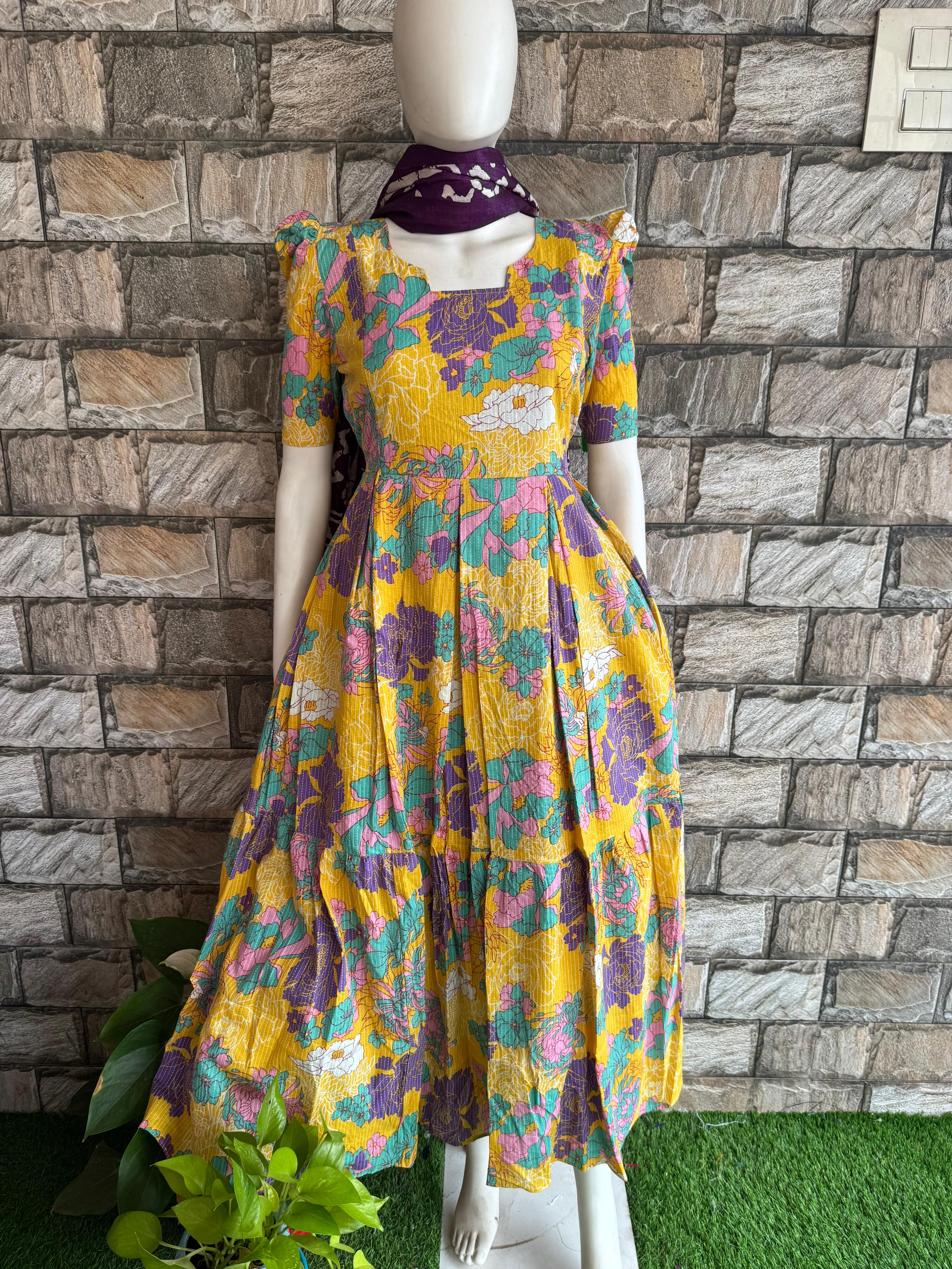 Yellow hibiscus kanta maxi  CF121