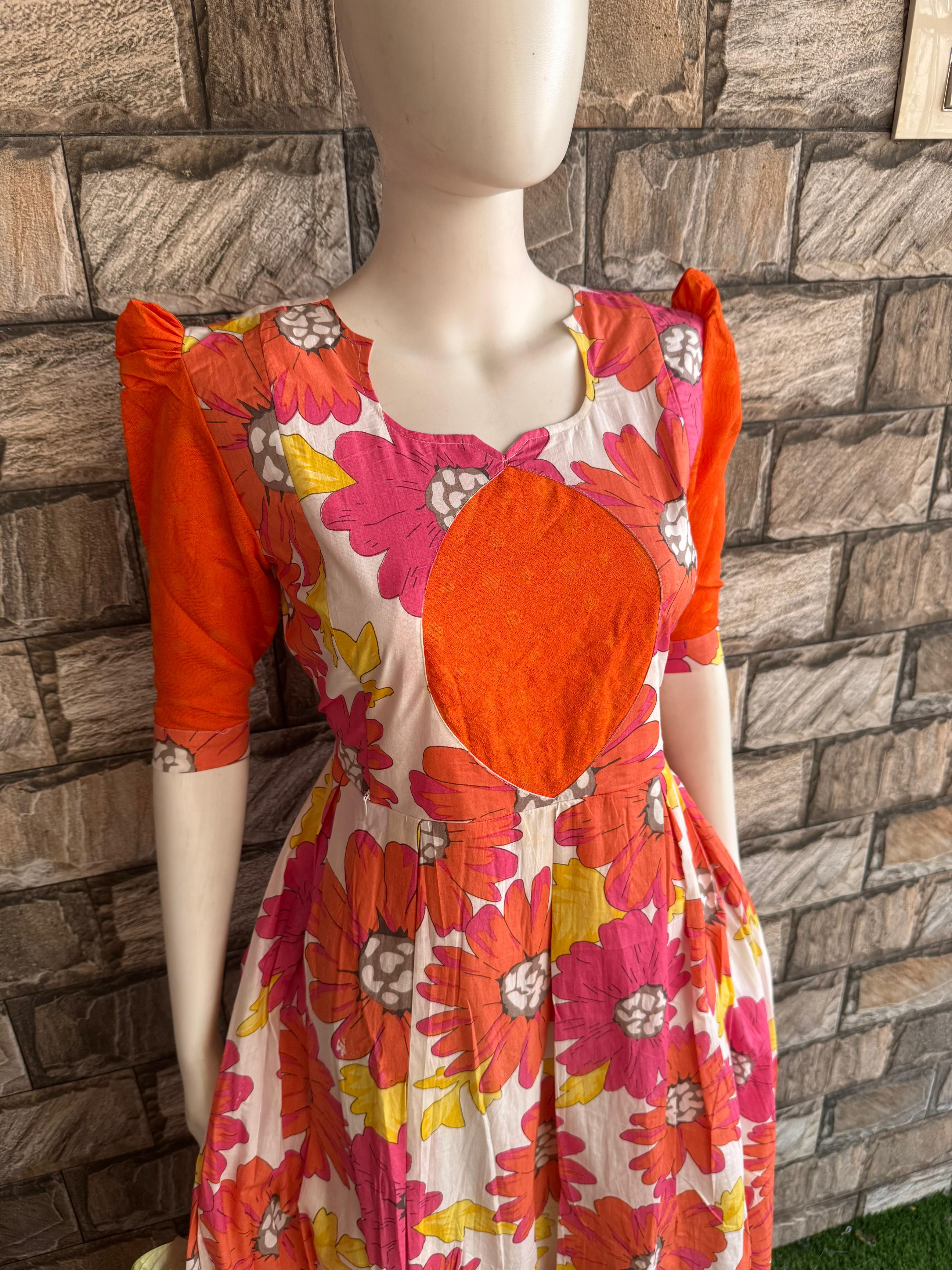 Floral Mul cotton maxi CF127