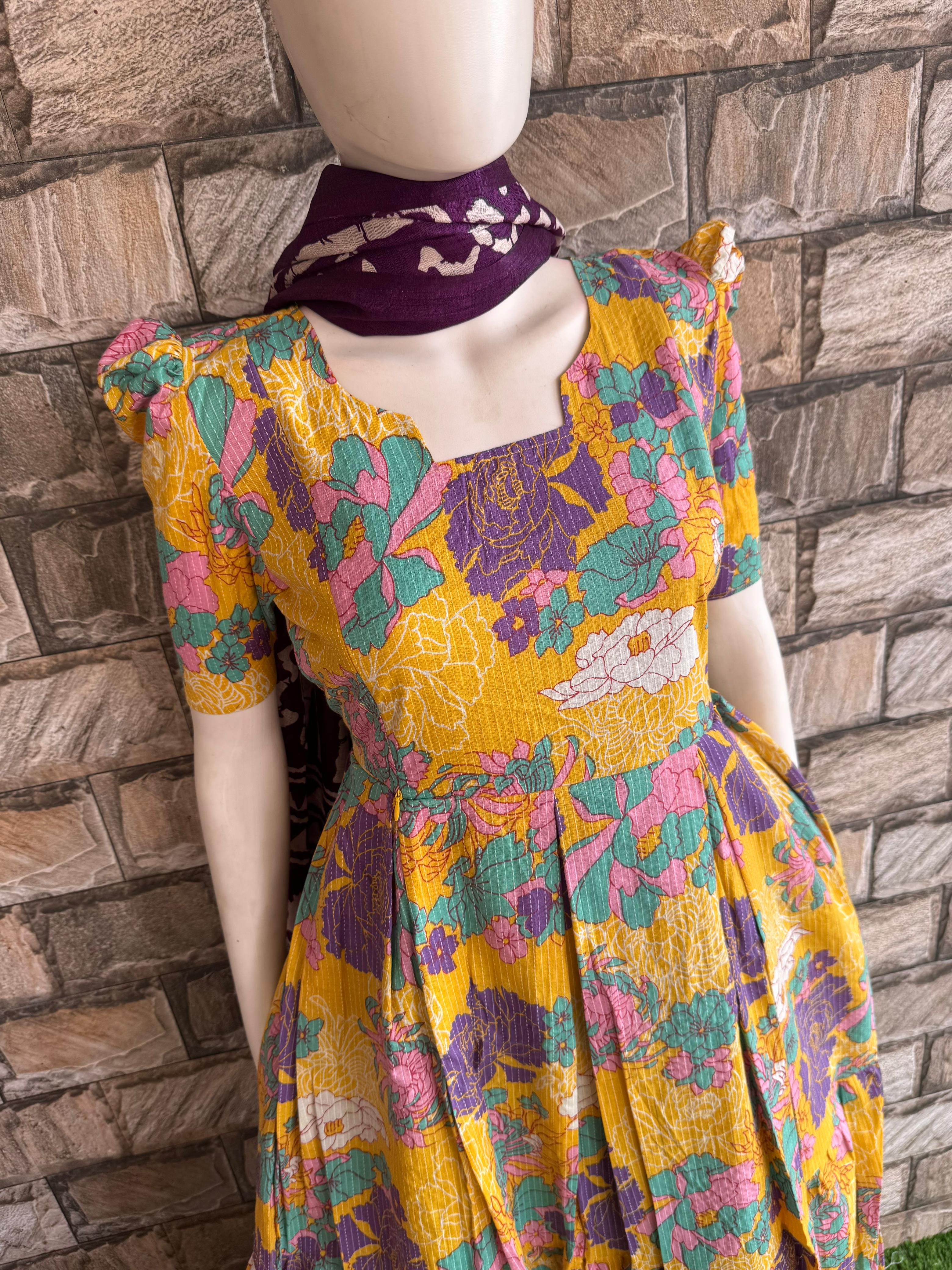 Yellow hibiscus kanta maxi  CF121